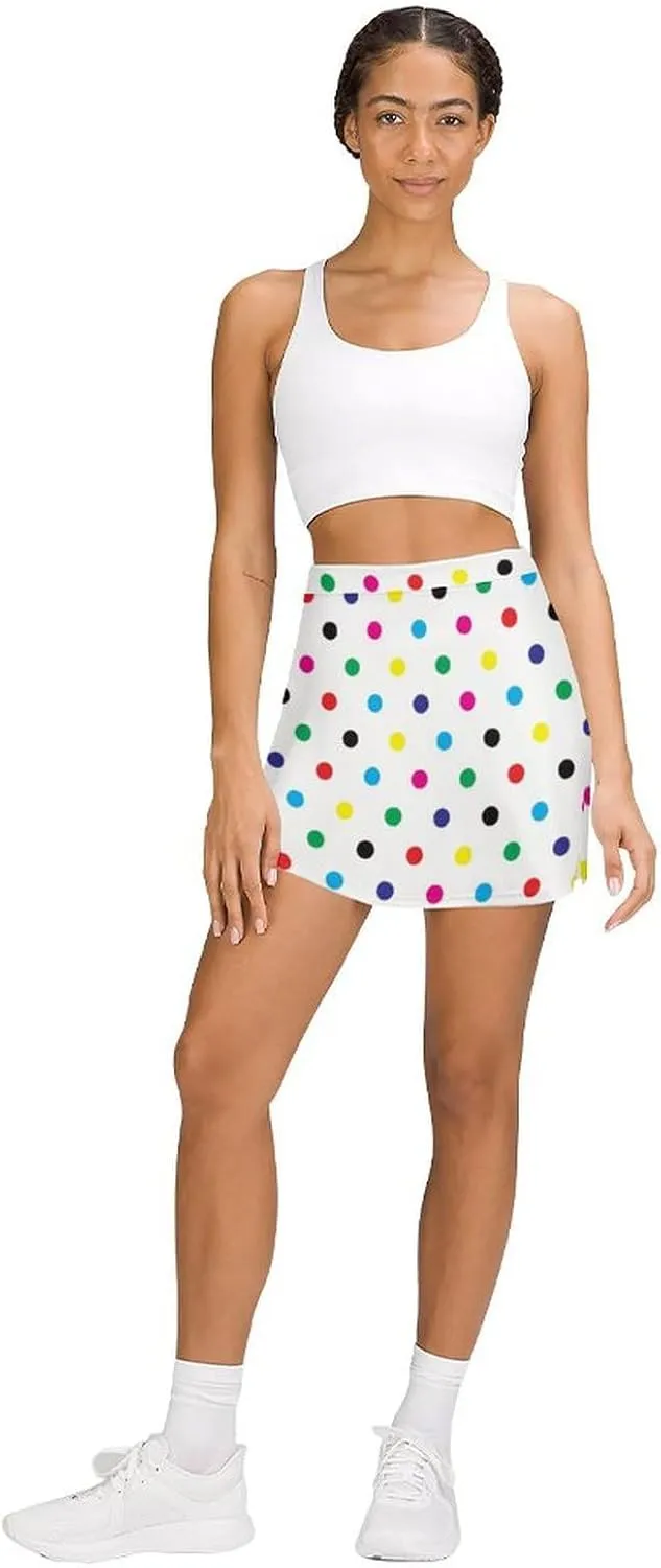 Donnapink Women Yoga Athletic Shorts, High Waisted Shorts, Running Shorts Skirt (S-4XL)