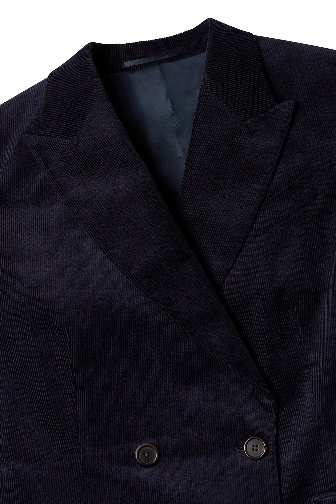 Double Breasted Jacket in Corduroy