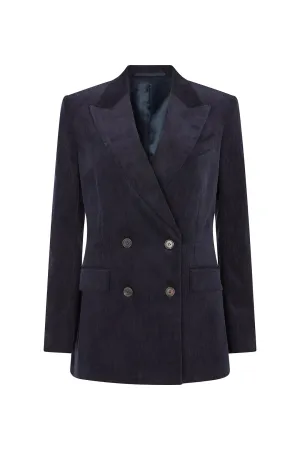 Double Breasted Jacket in Corduroy