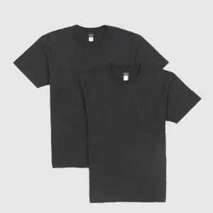 Double RL Short Sleeve Medium Weight Double Pack Pocket T-Shirts
