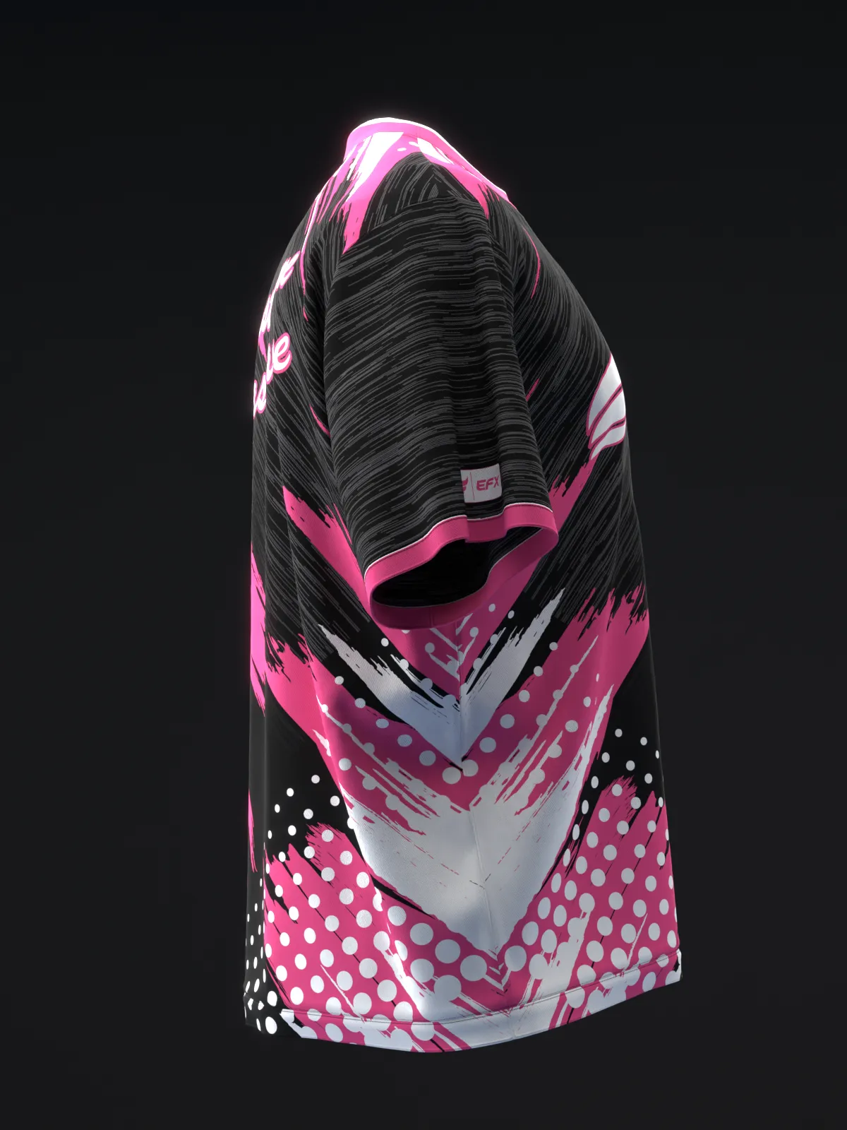 DOXURE - BLACK GRAY PINK - BOWLING JERSEY