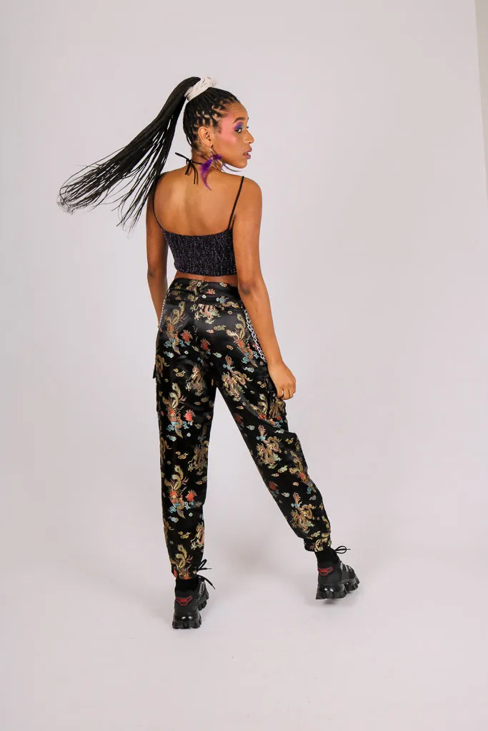 Dragon Jacquard Relaxed Cargo Trousers Relaxed Cargo Trouser