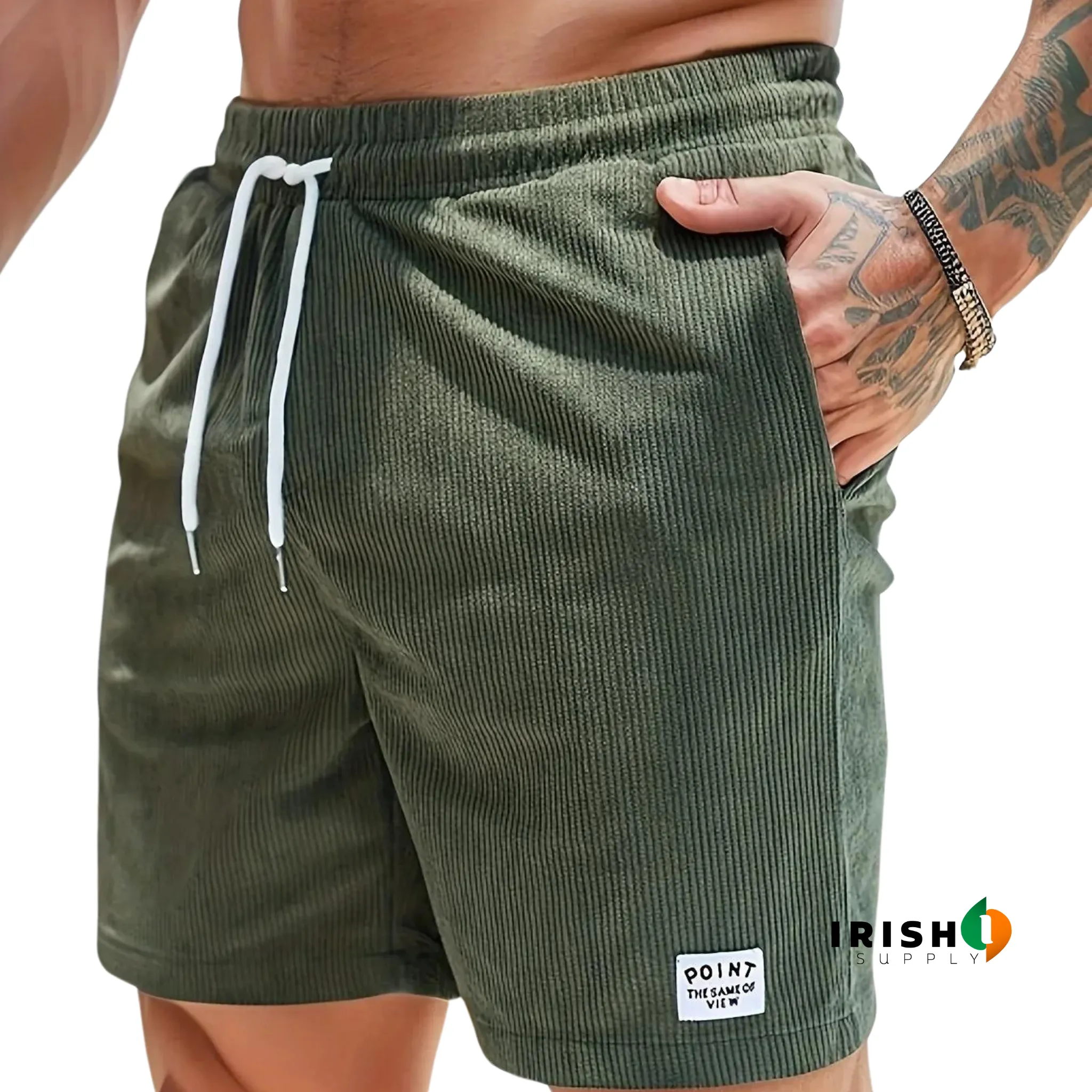 DRAWPATCH Corduroy Shorts with Pockets
