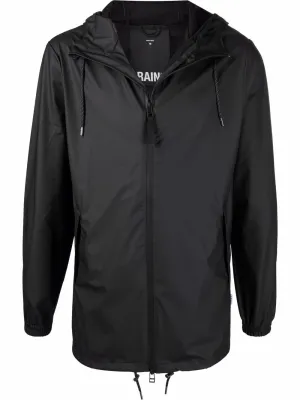 drawstring hooded jacket