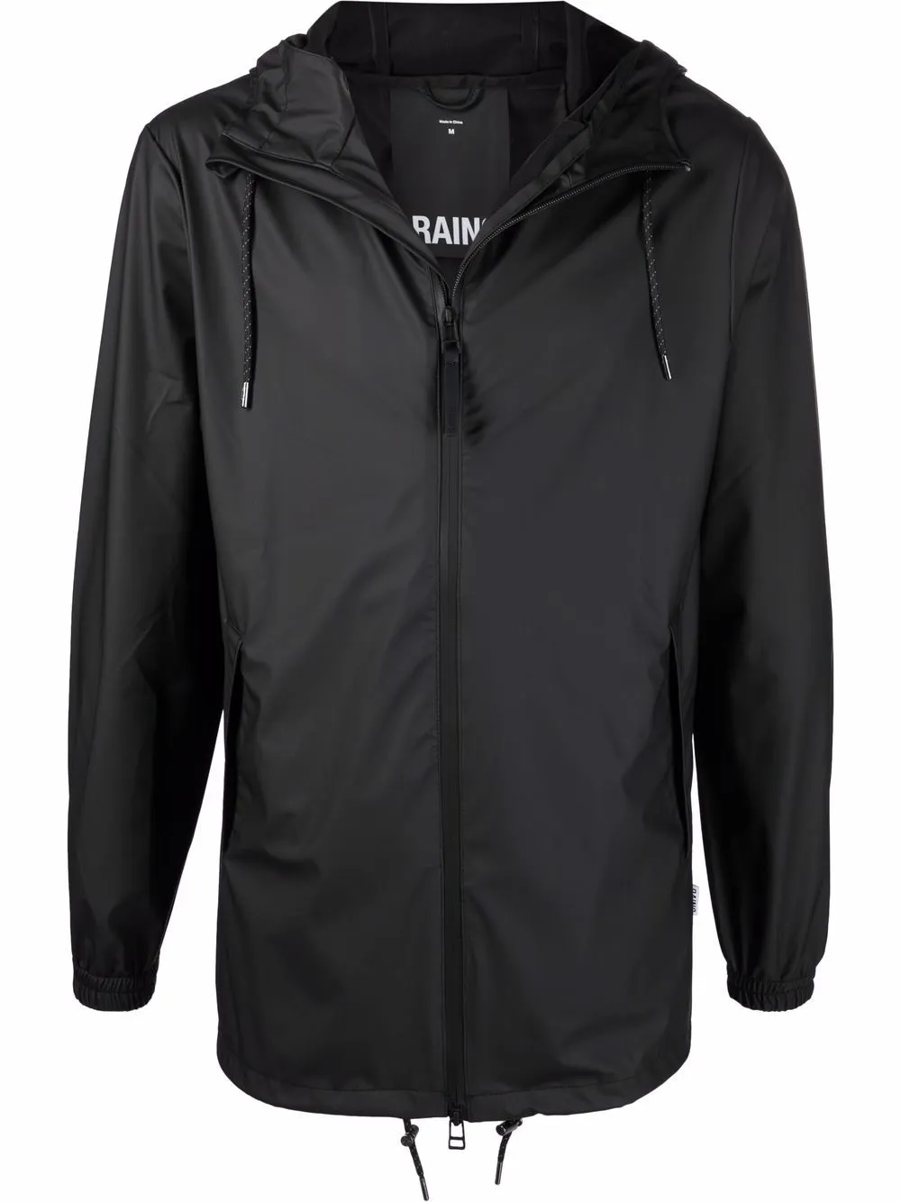 drawstring hooded jacket