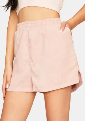 Dust Pink Cord Boxing Short