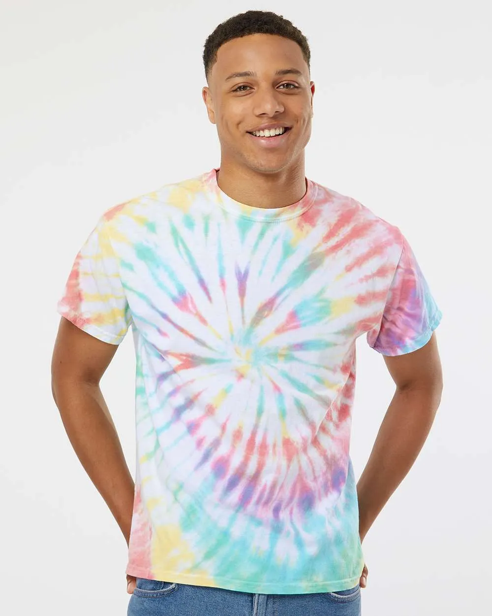 Dyenomite 200MS - Multi-Color Spiral Tie-Dyed T-Shirt, Tie Dye Shirt