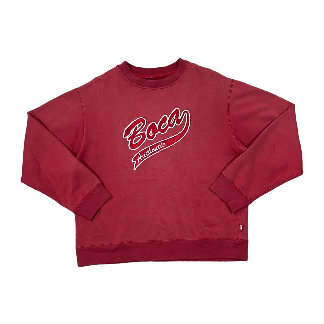 Early 00's BOCA AUTHENTIC Embroidered College Style Spellout Crewneck Sweatshirt