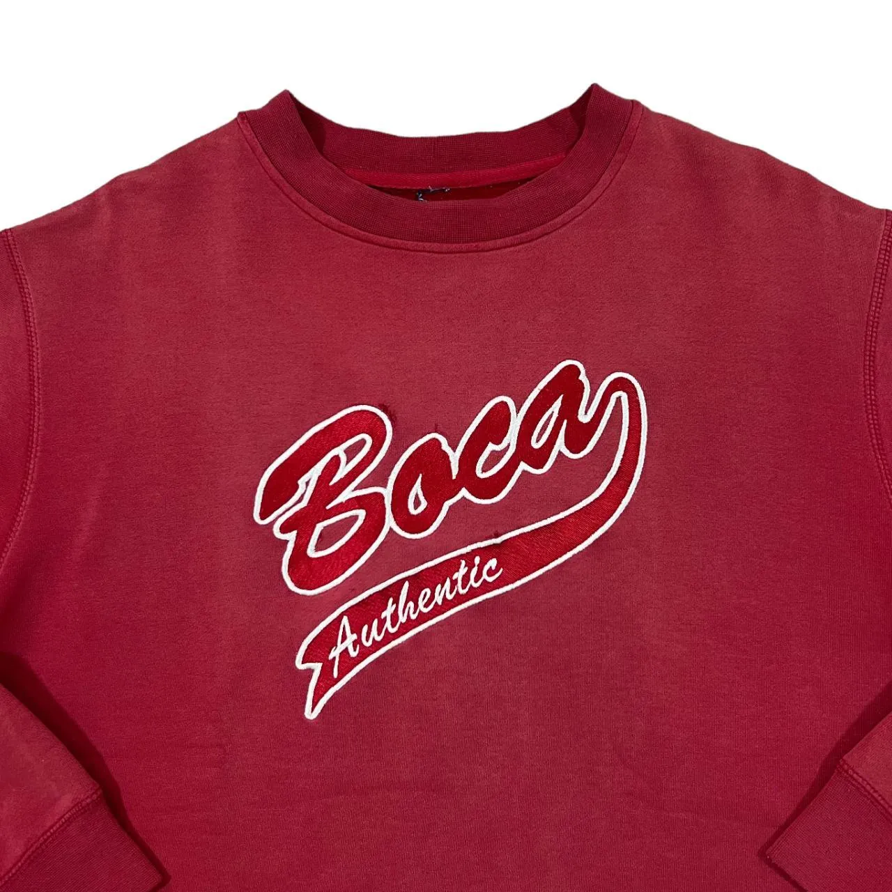 Early 00's BOCA AUTHENTIC Embroidered College Style Spellout Crewneck Sweatshirt