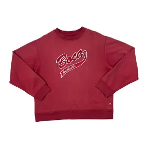 Early 00's BOCA AUTHENTIC Embroidered College Style Spellout Crewneck Sweatshirt