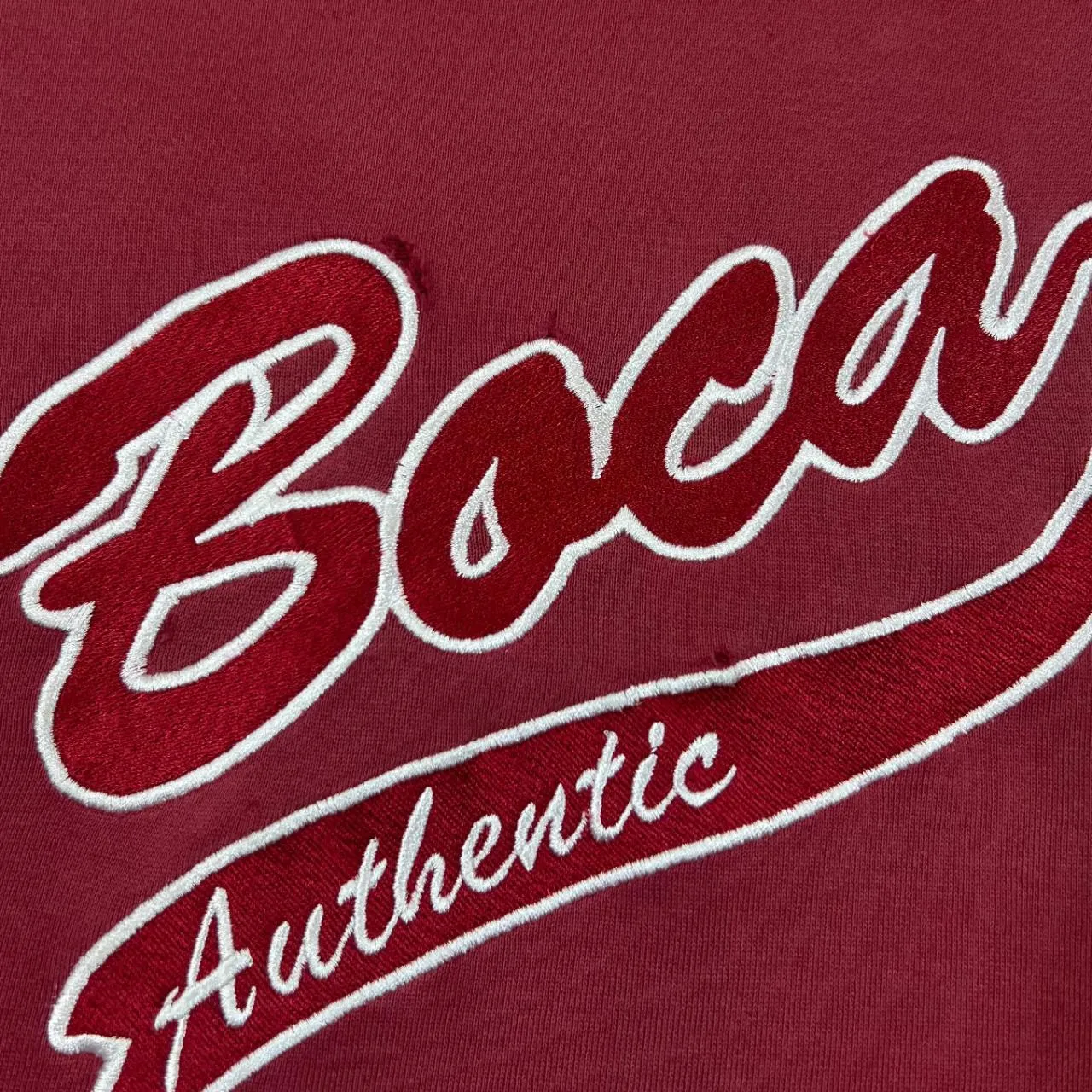 Early 00's BOCA AUTHENTIC Embroidered College Style Spellout Crewneck Sweatshirt
