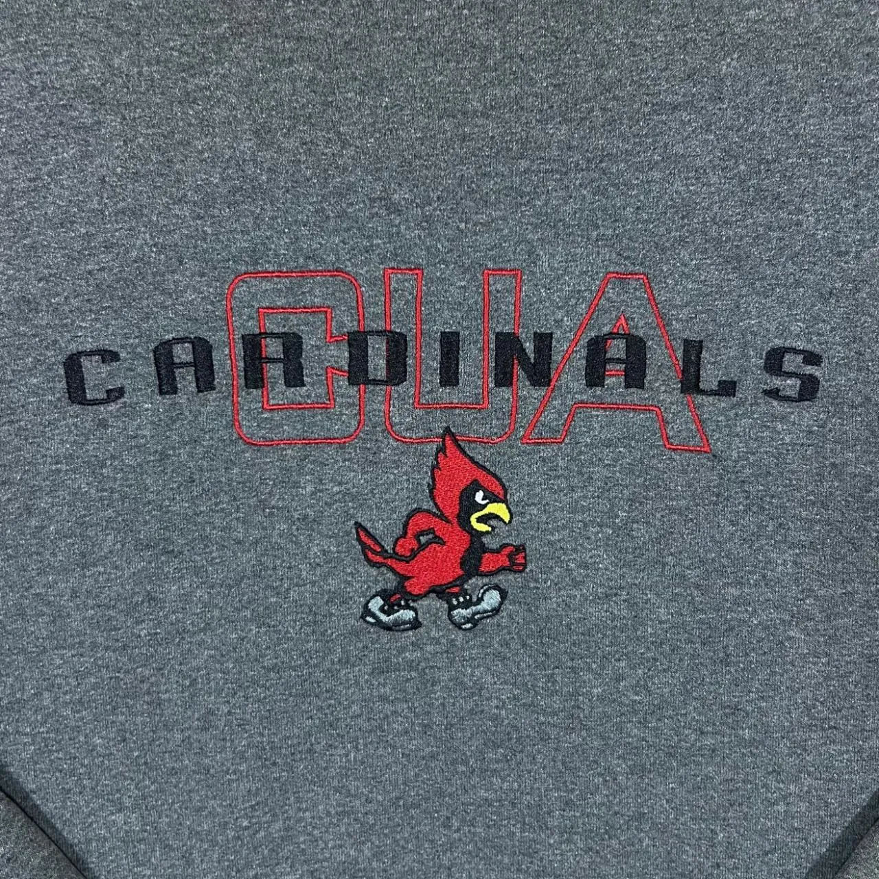 Early 00's Champion CUA CARDINALS Embroidered College Spellout Crewneck Sweatshirt