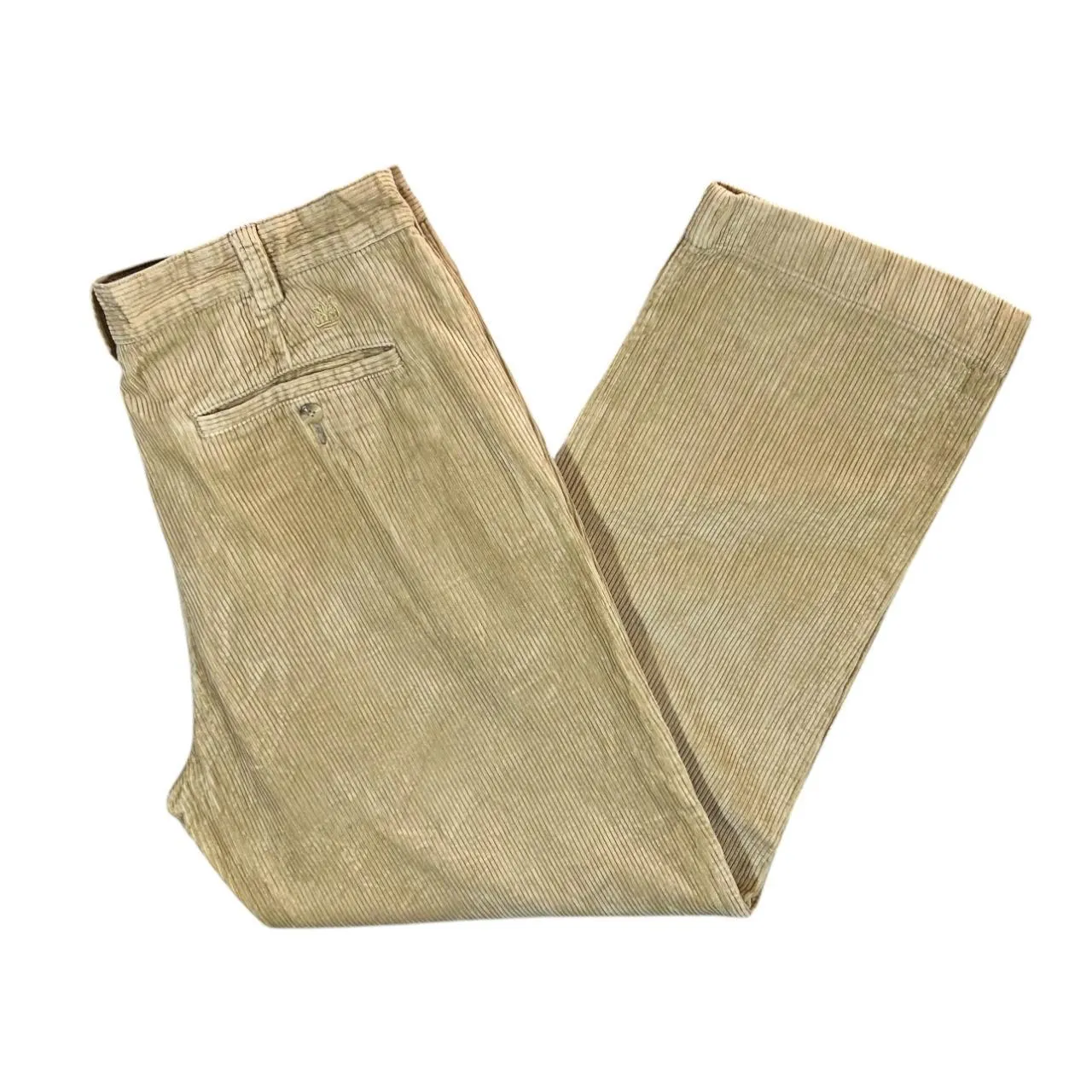 Early 00's TIMBERLAND Classic Beige Corduroy Cord Straight Leg Trousers