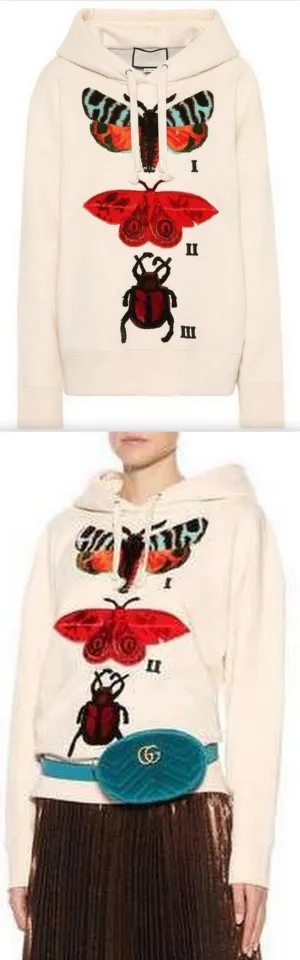 Embroidered Cotton Hoodie