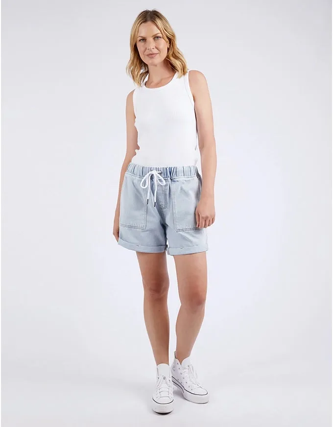 Emma Relaxed Denim Shorts Light Denim