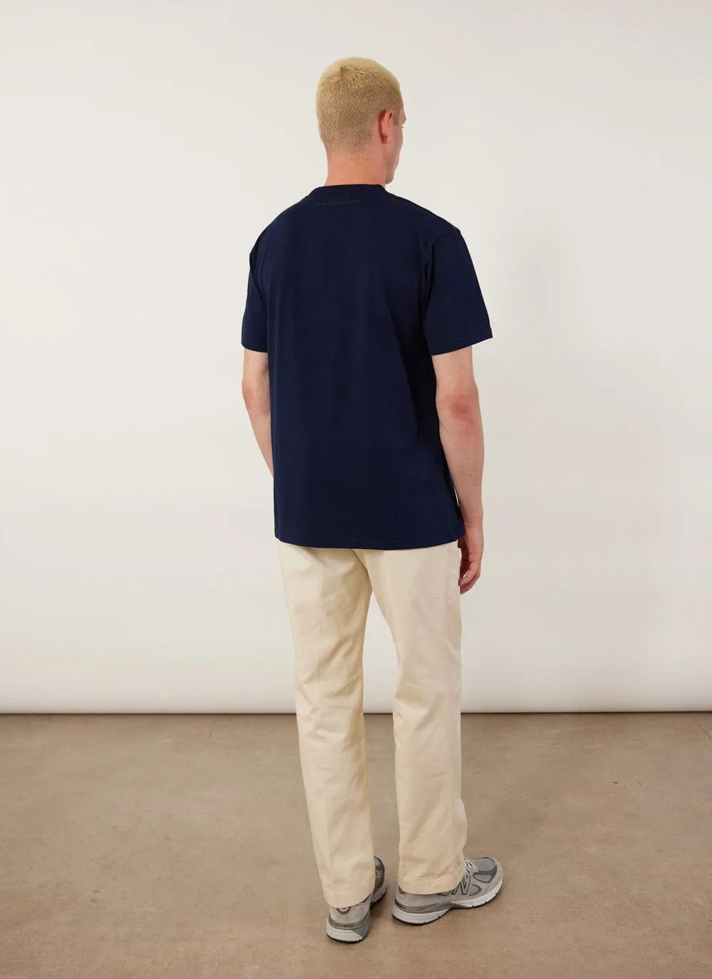 Envy T Shirt | Embroidered Organic Cotton | Navy