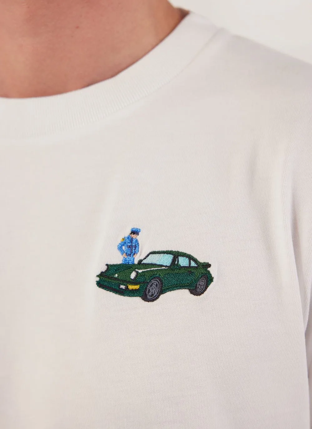 Envy T Shirt | Embroidered Organic Cotton | White