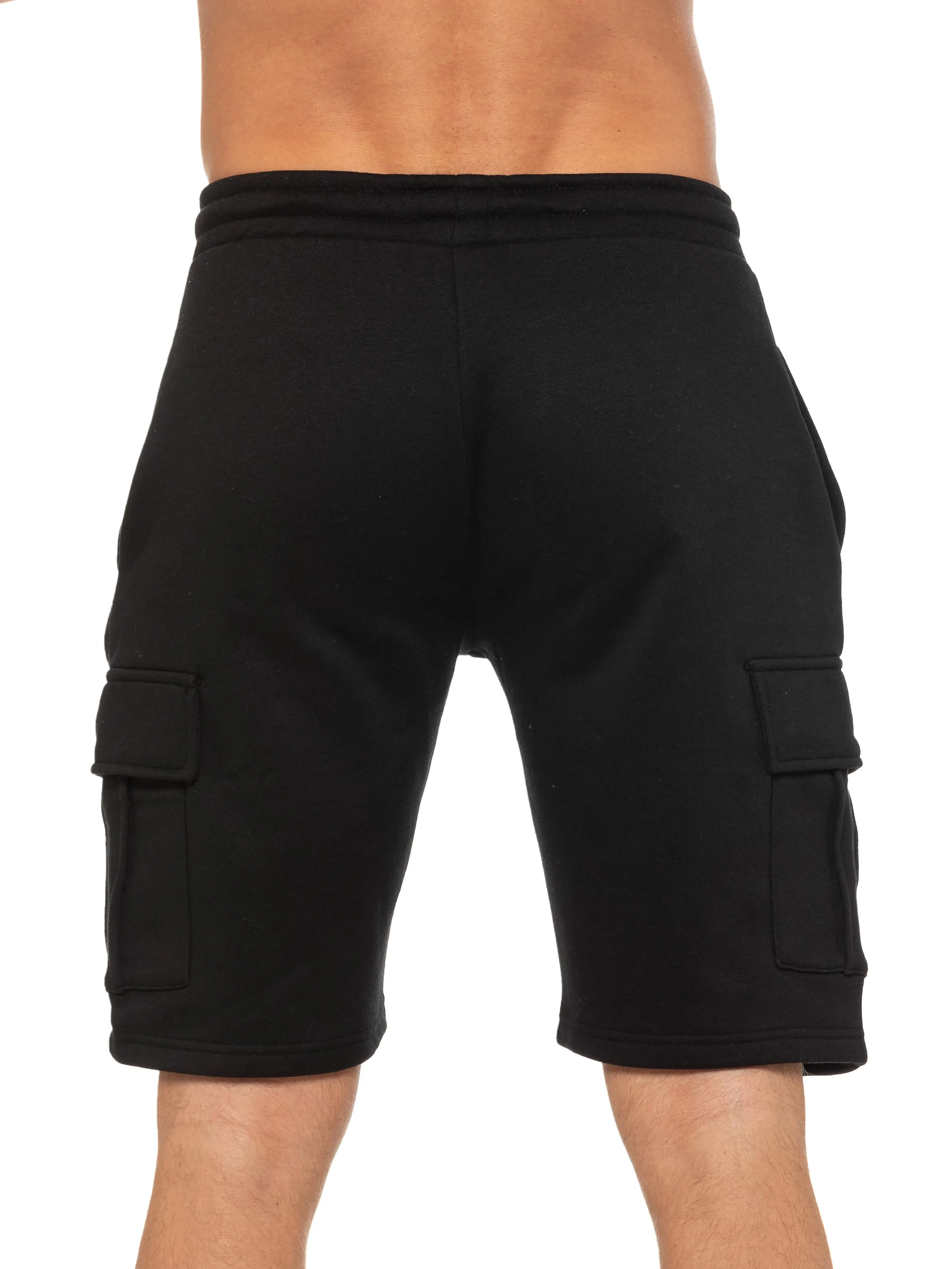 Enzo | Mens Cargo Fleece Shorts