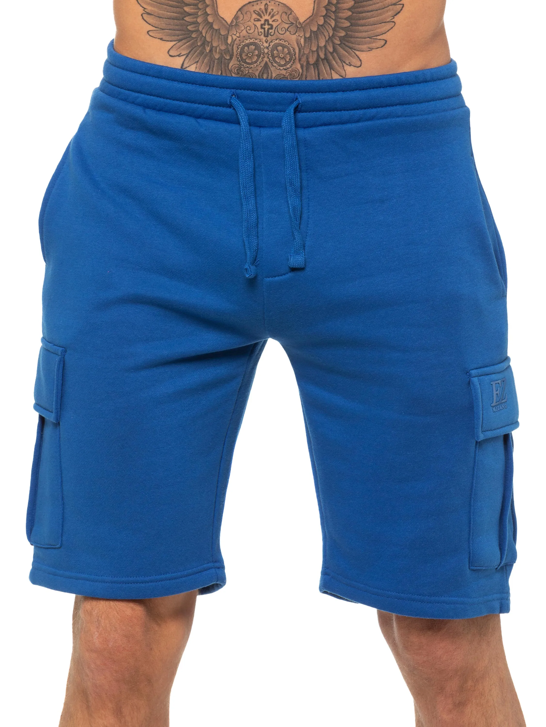 Enzo | Mens Cargo Fleece Shorts