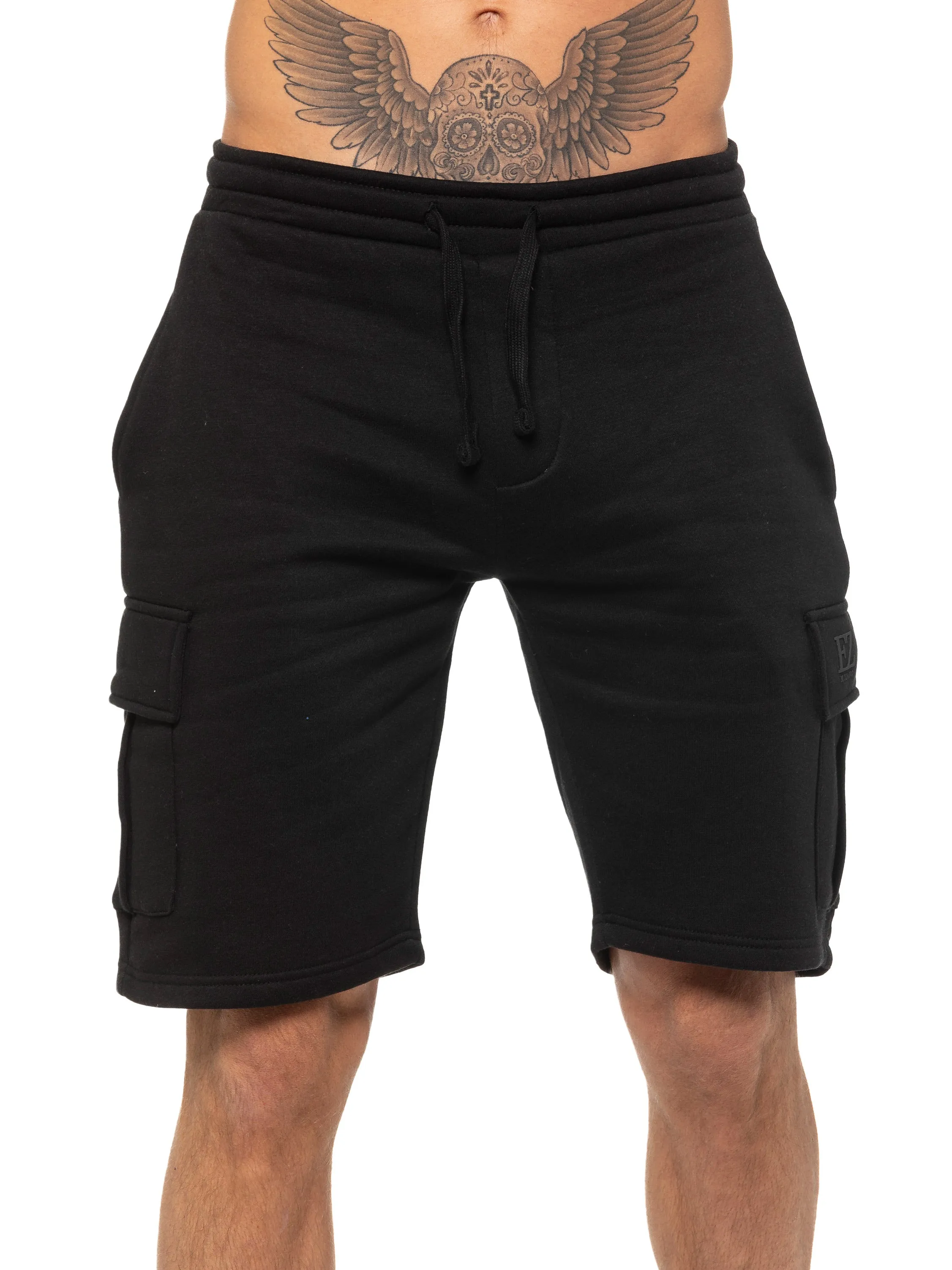 Enzo | Mens Cargo Fleece Shorts
