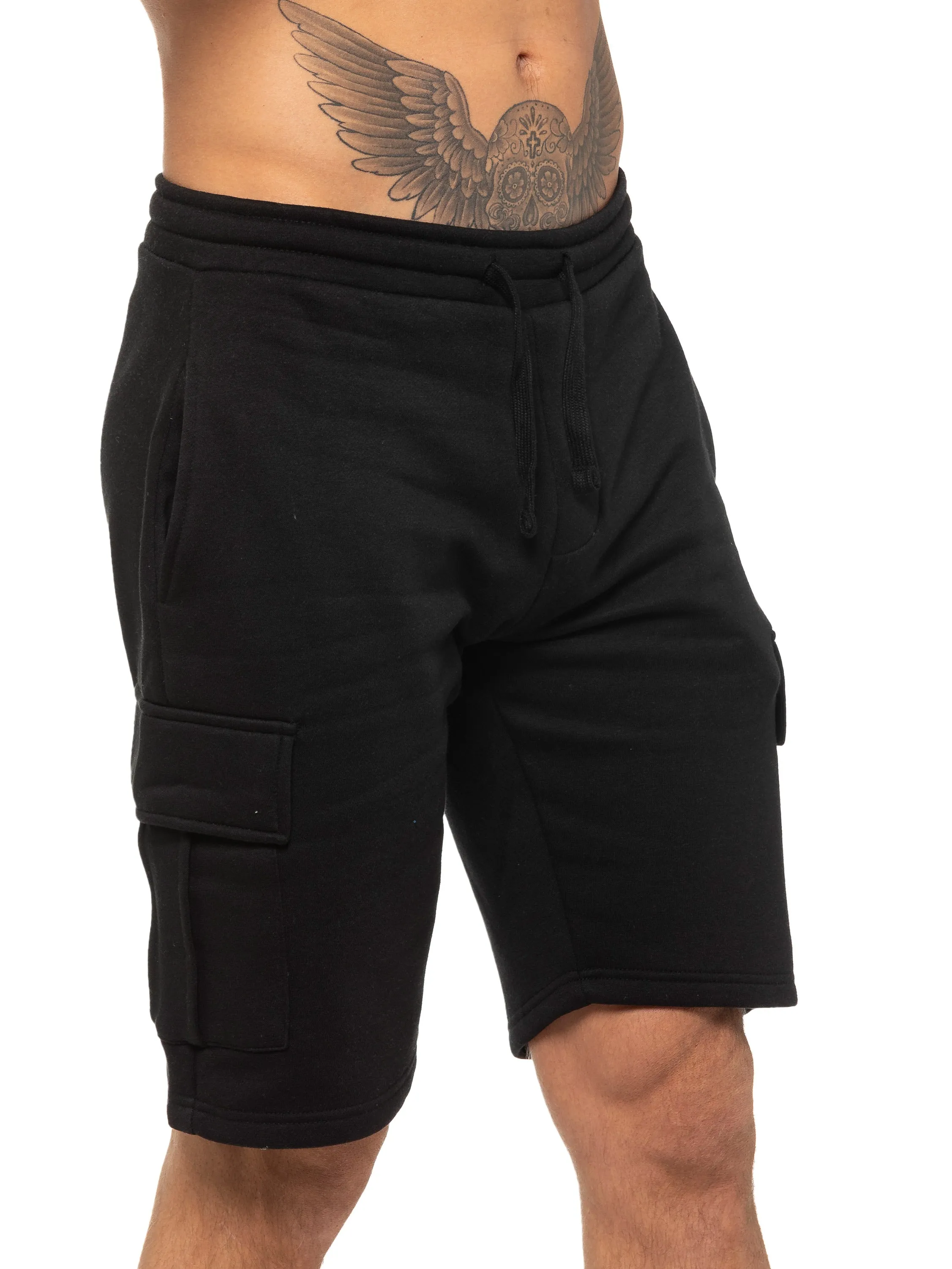 Enzo | Mens Cargo Fleece Shorts