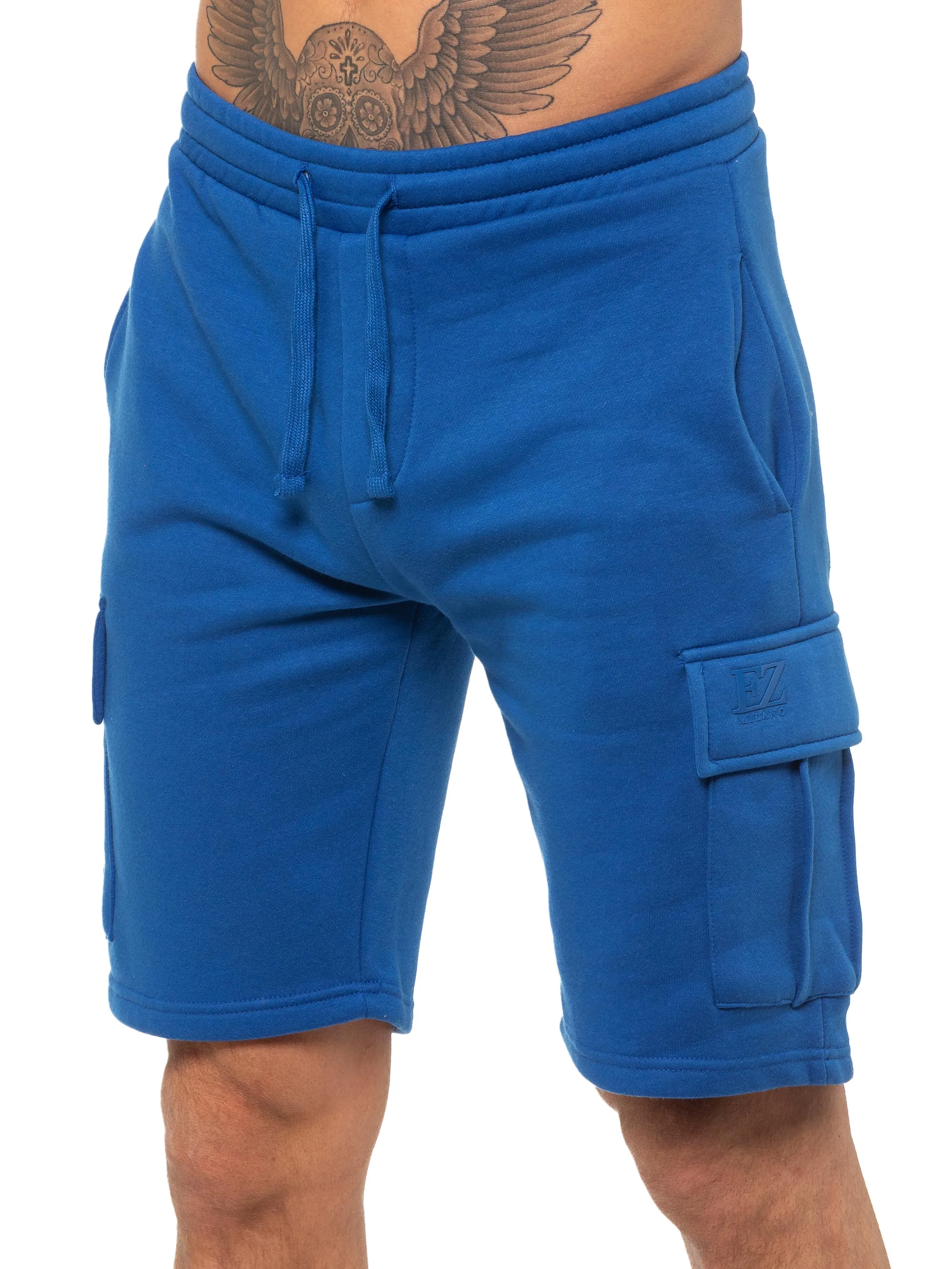Enzo | Mens Cargo Fleece Shorts