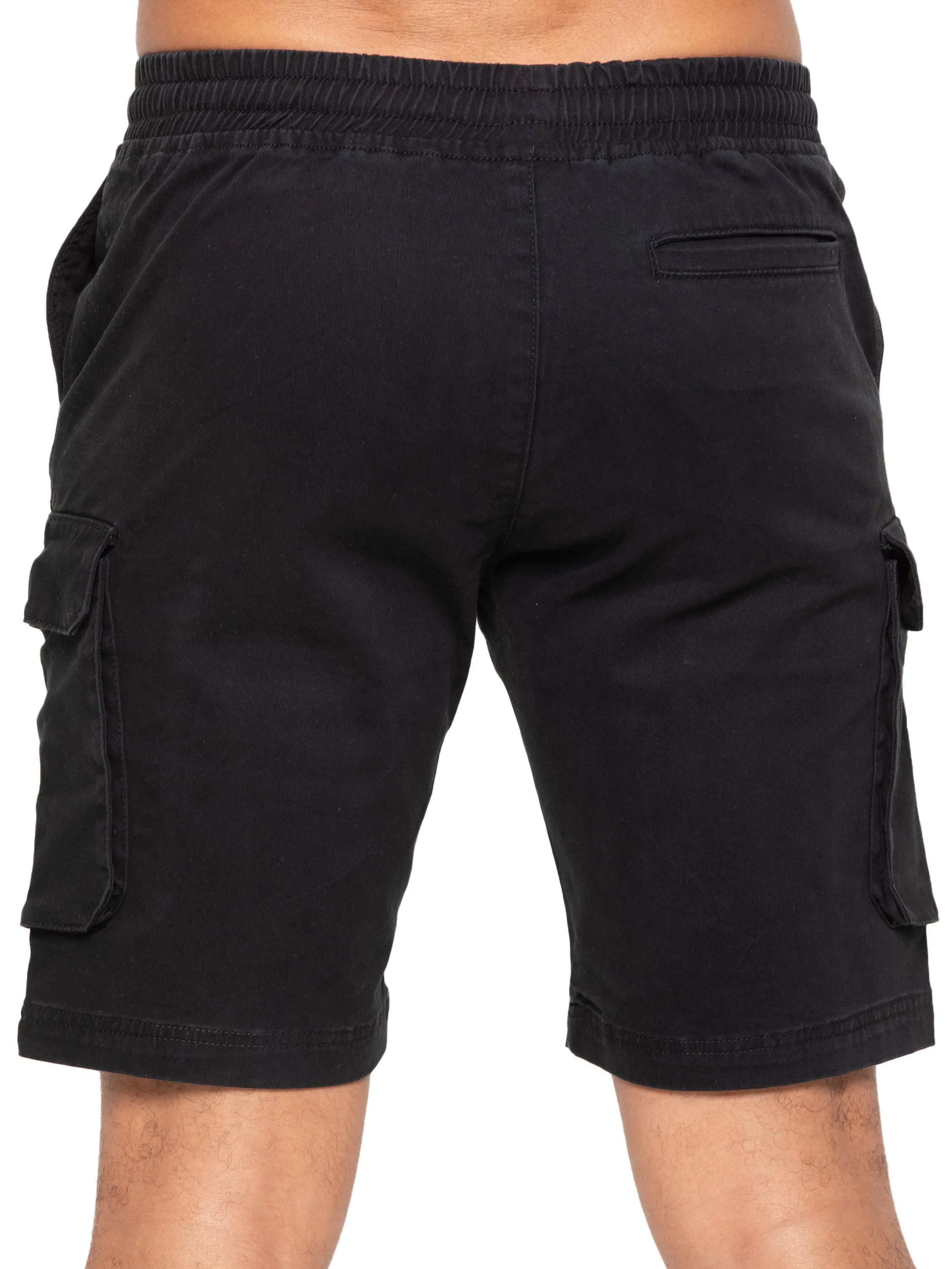Enzo | Mens Cargo Overshirt Tracksuit With Shorts Set