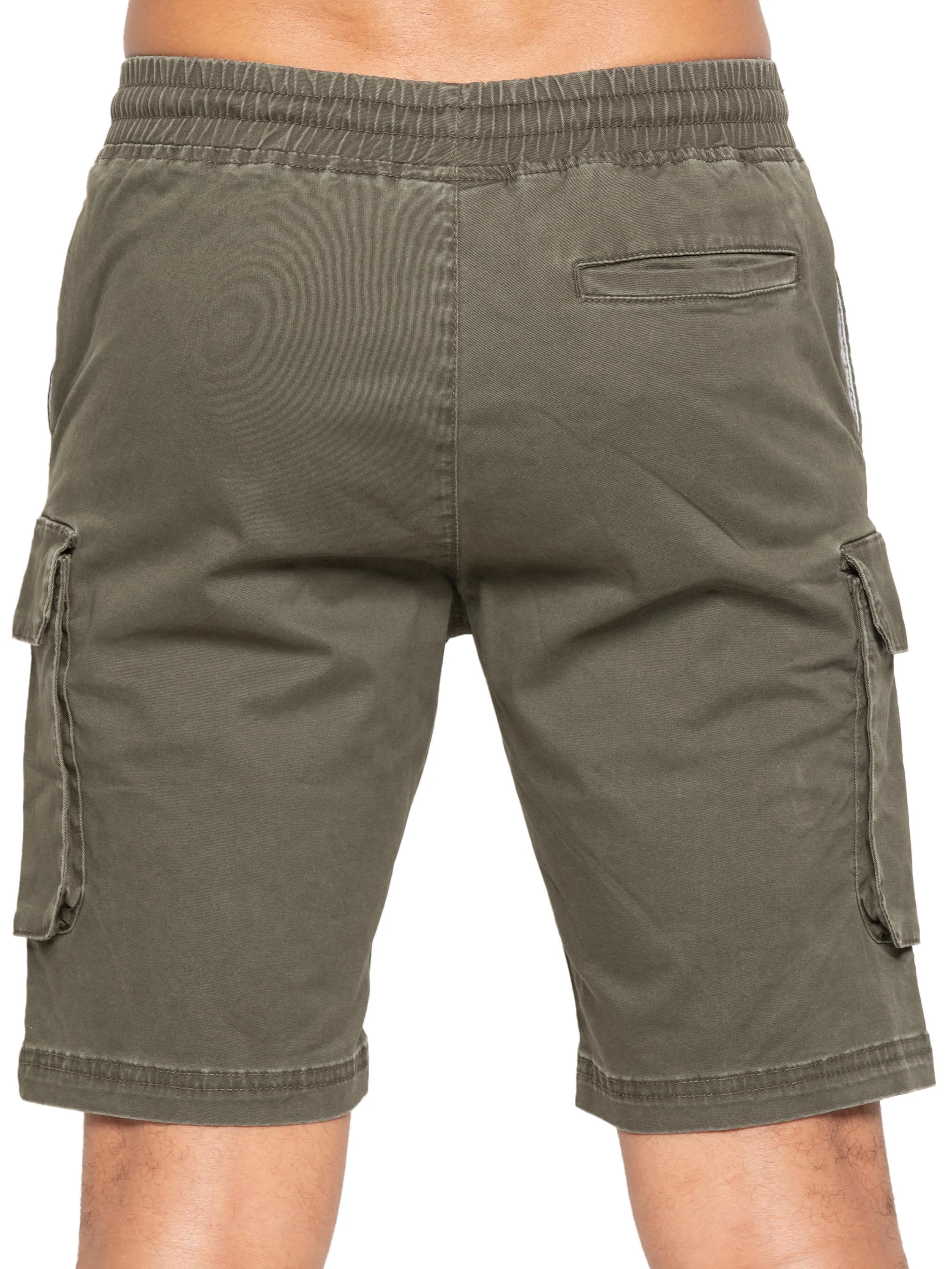 Enzo | Mens Cargo Overshirt Tracksuit With Shorts Set