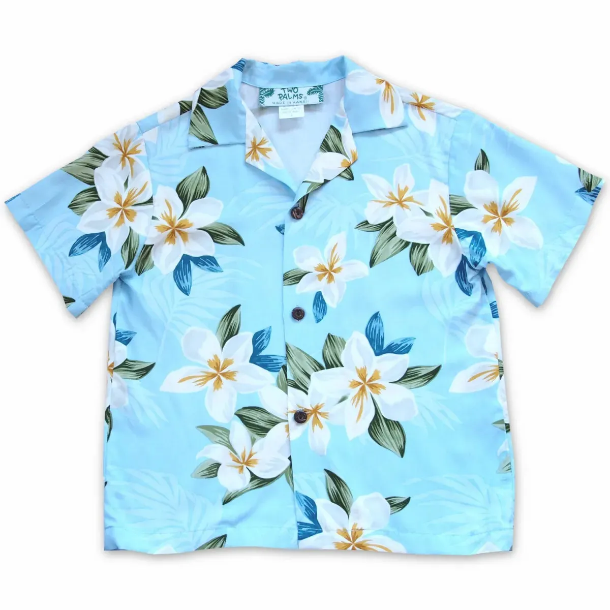escape blue hawaiian boy shirt