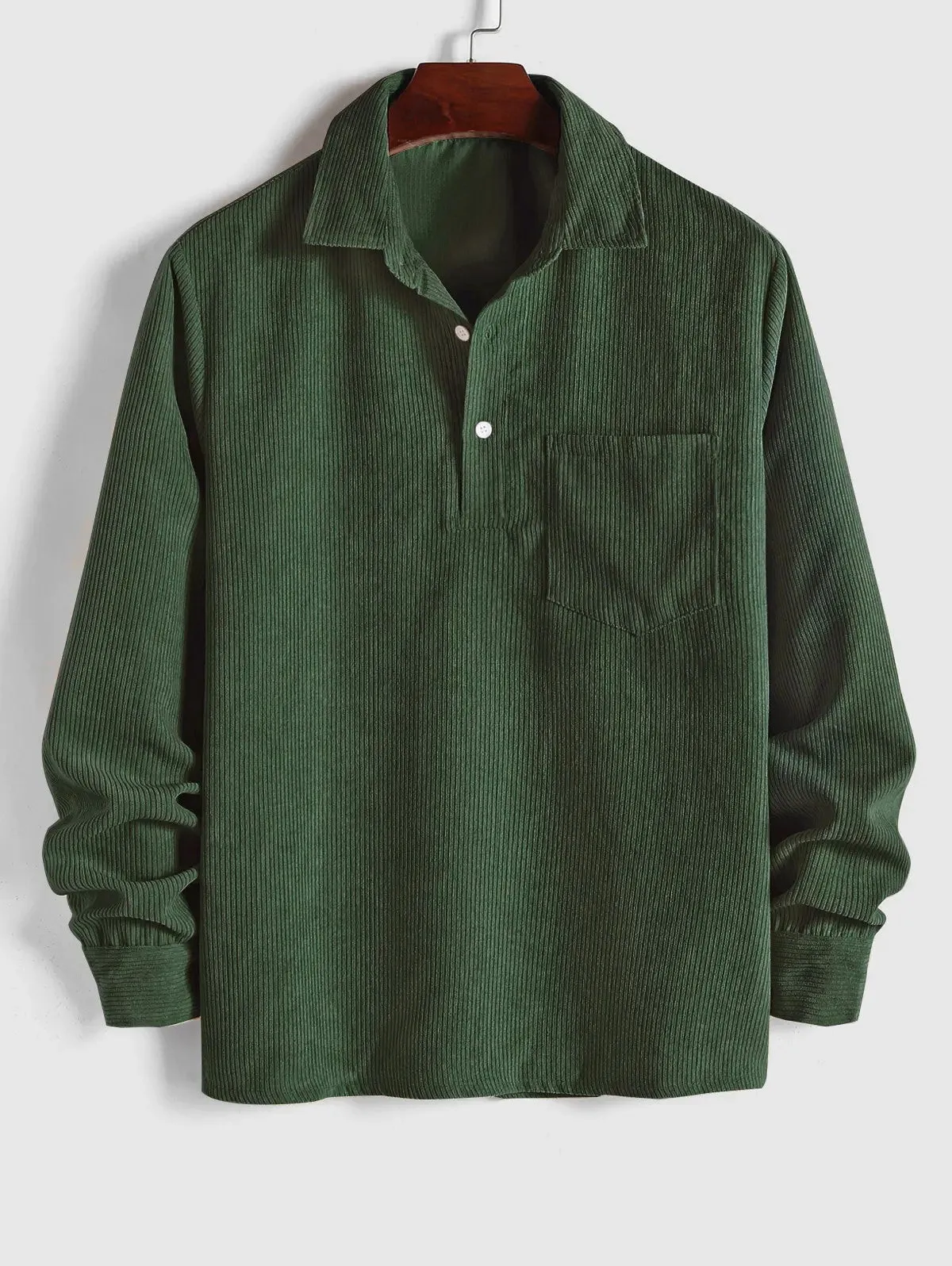 Ethan | Men's Corduroy Long Sleeves Shirt