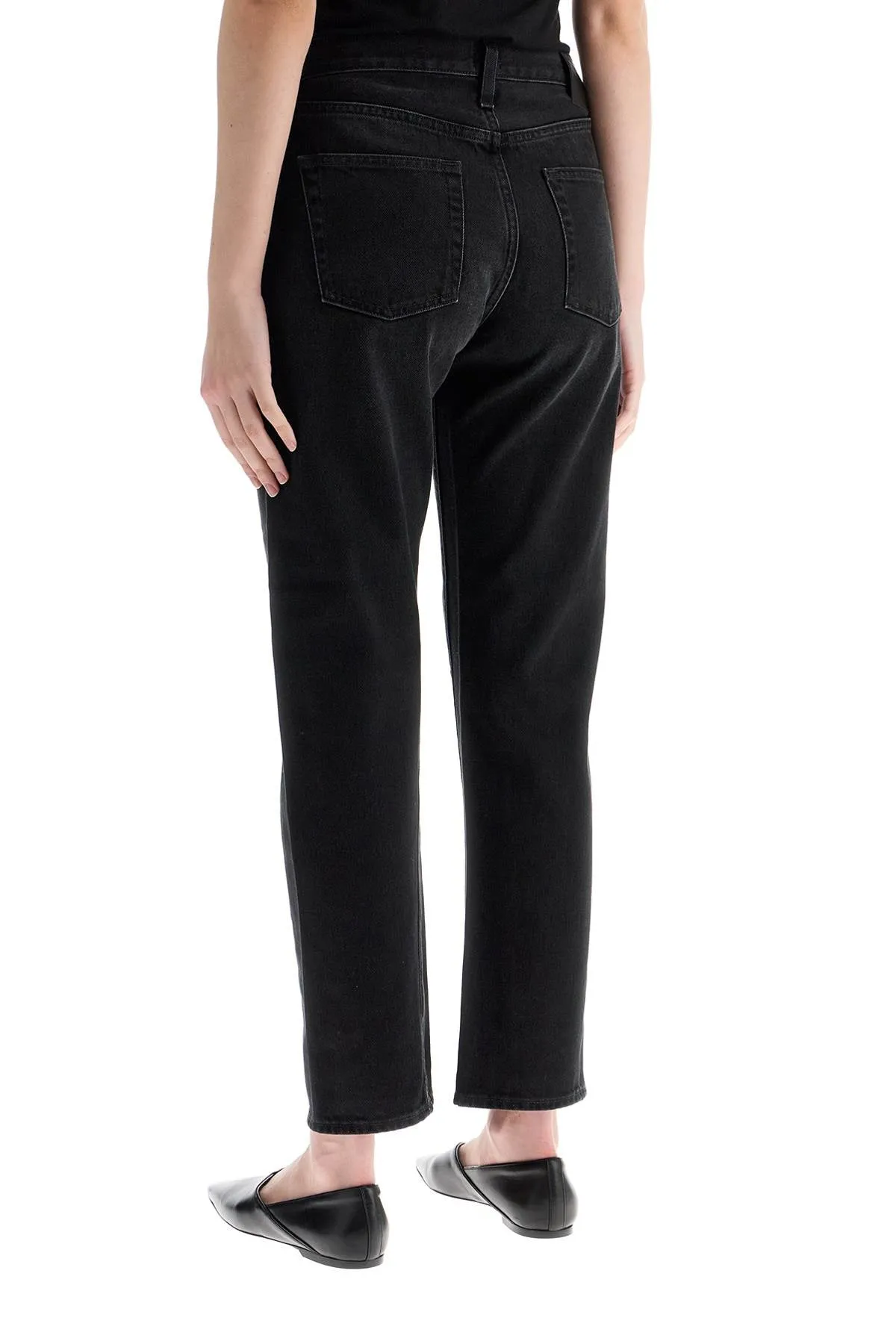 faded black organic cotton jeans with twisted seams 234 232 744 32 FADED BLACK