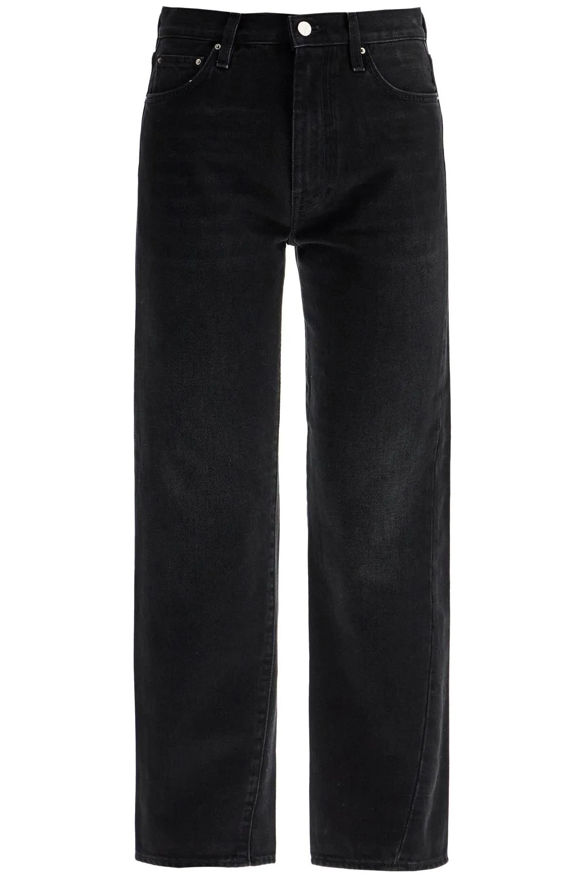 faded black organic cotton jeans with twisted seams 234 232 744 32 FADED BLACK