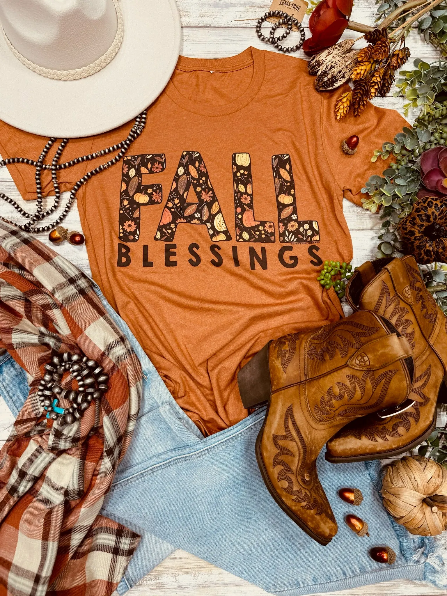 Fall Blessings Tee by Texas True Threads