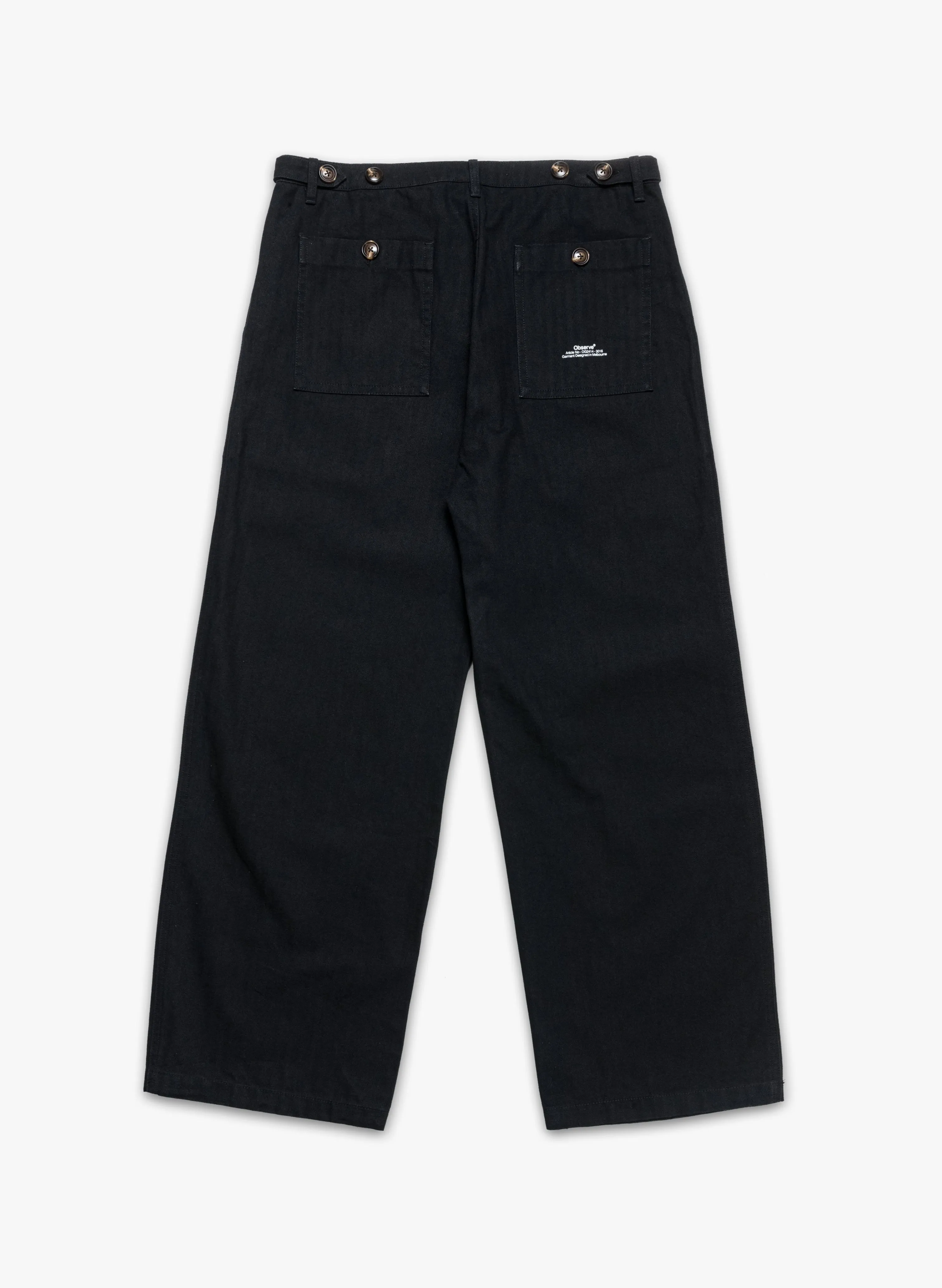 Fatigue Herringbone Trouser - Black