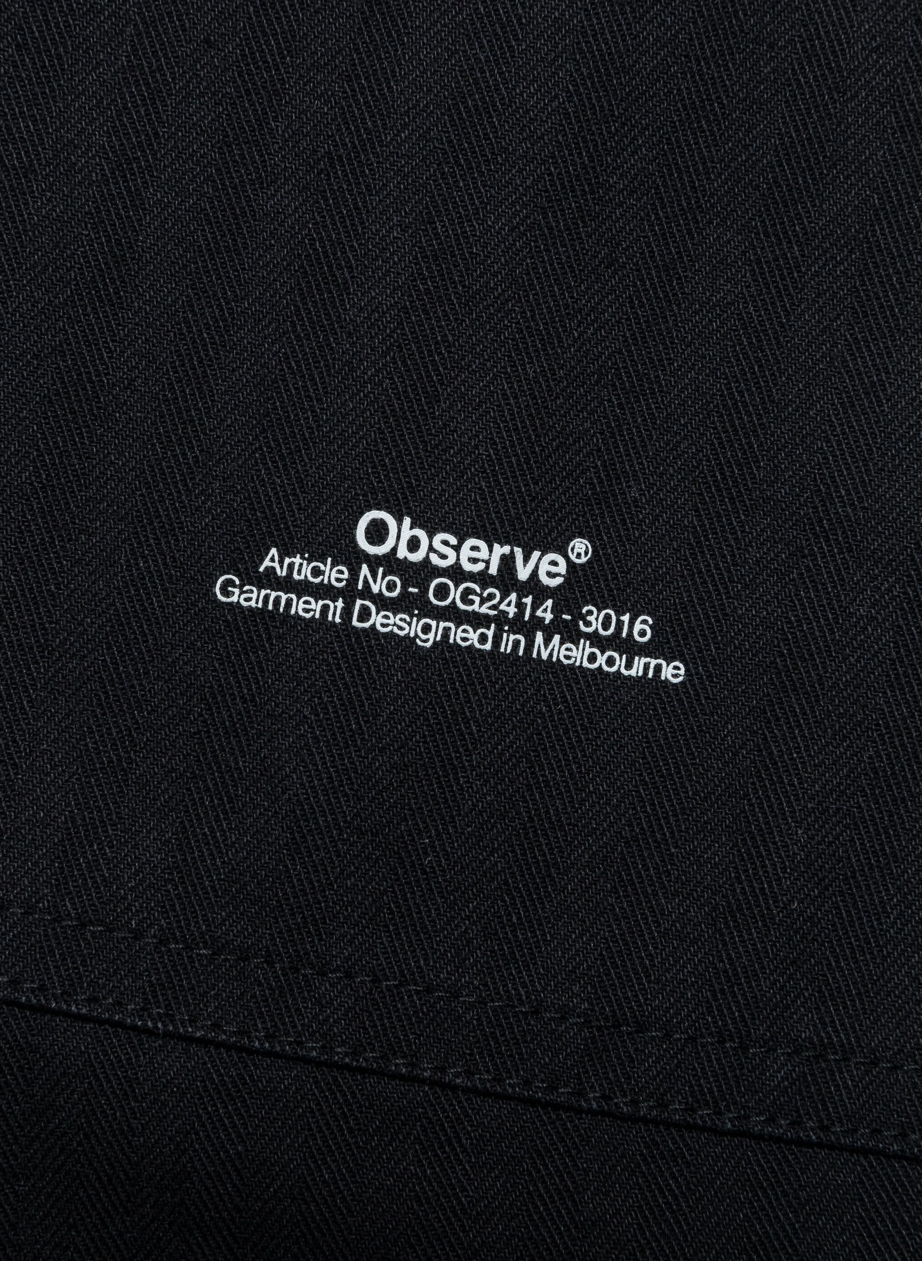 Fatigue Herringbone Trouser - Black