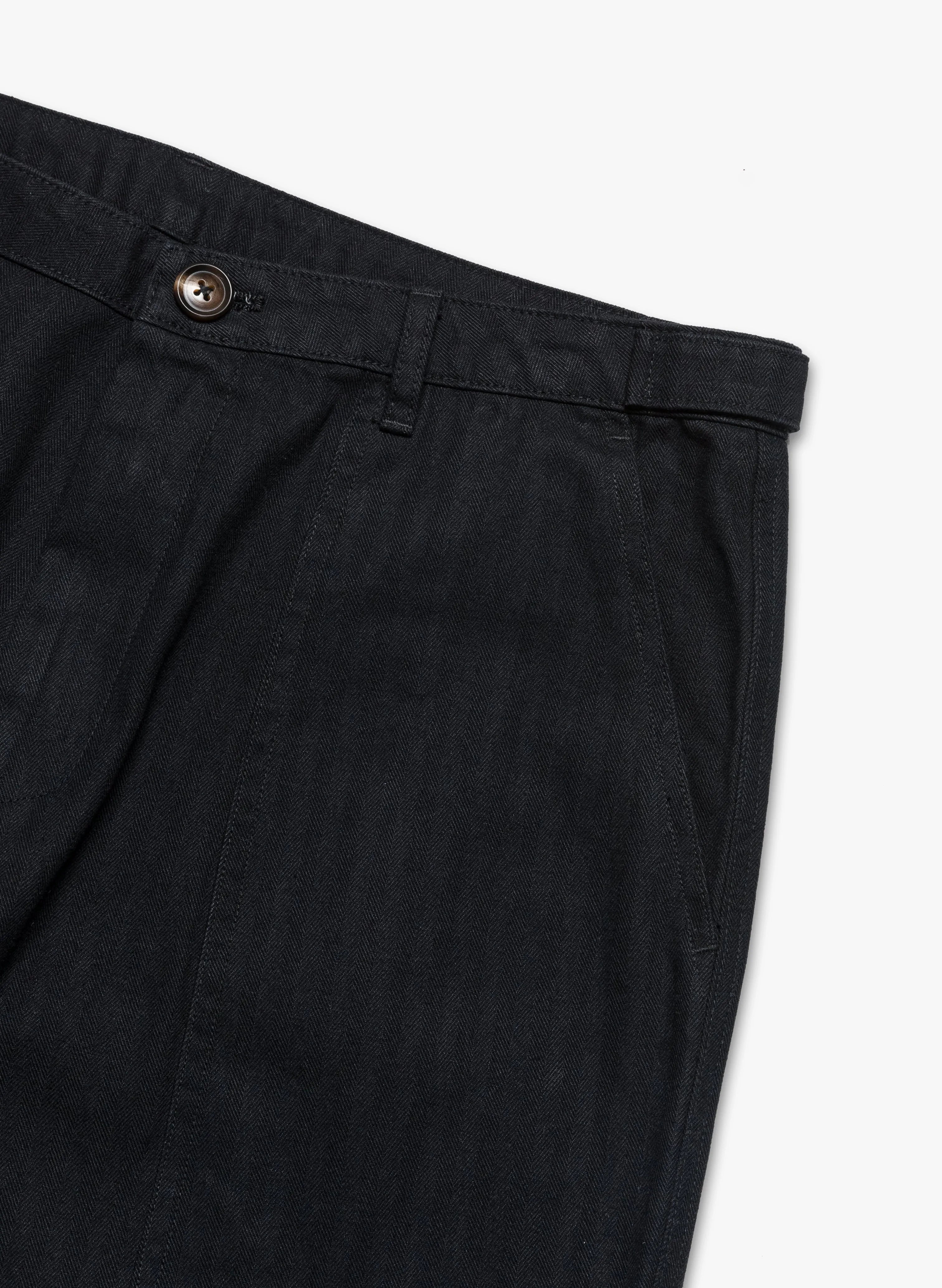 Fatigue Herringbone Trouser - Black