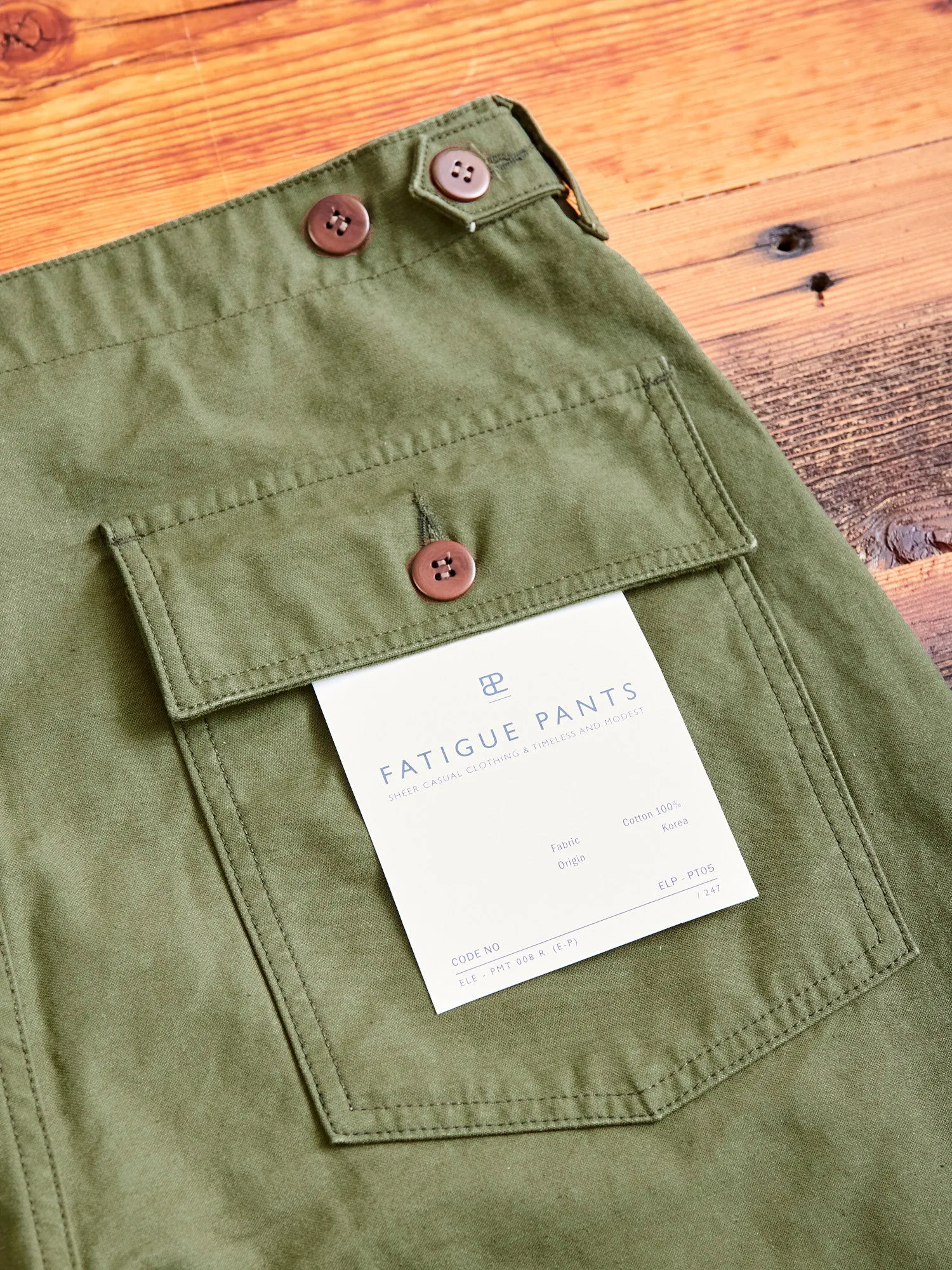 Fatigue Pants in Olive