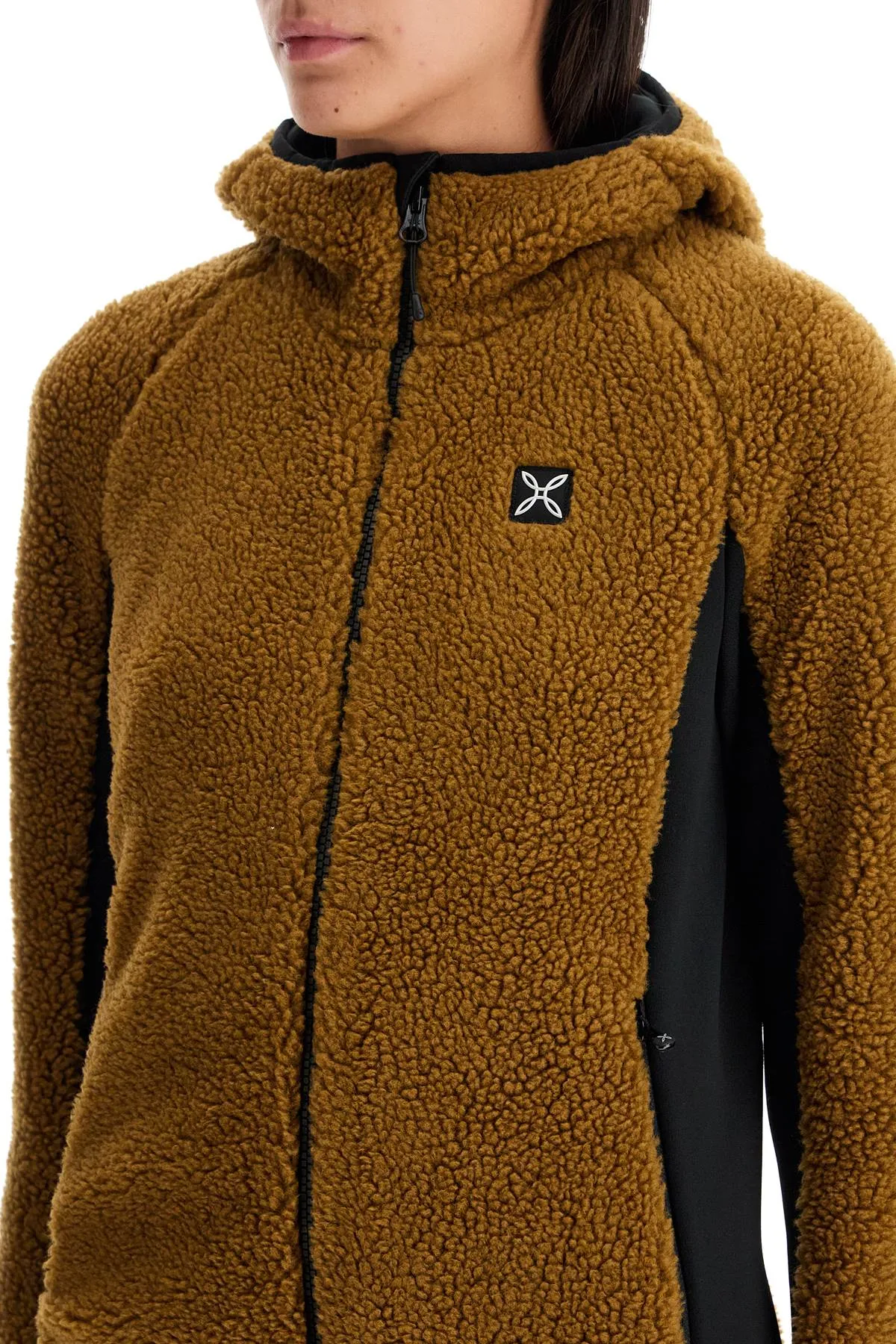 Felpa con zip Sherpa MMAC78W BRONZE BROWN