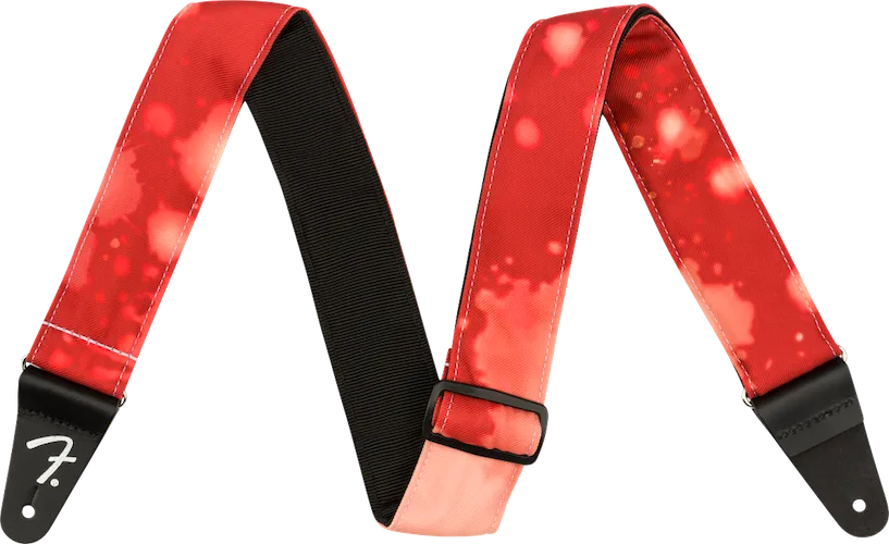 Fender Tie Dye Acid Wash Strap, Red