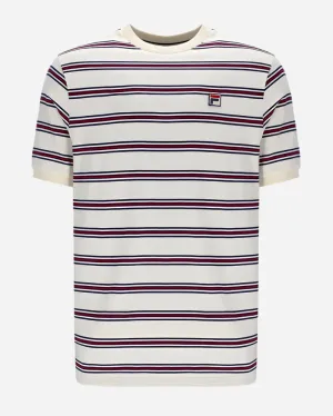 FILA BRUNO Ringer T Shirt Gardenia