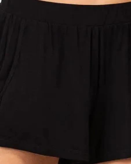 Finn Super High Rise Frayed Shorts In Black | Black