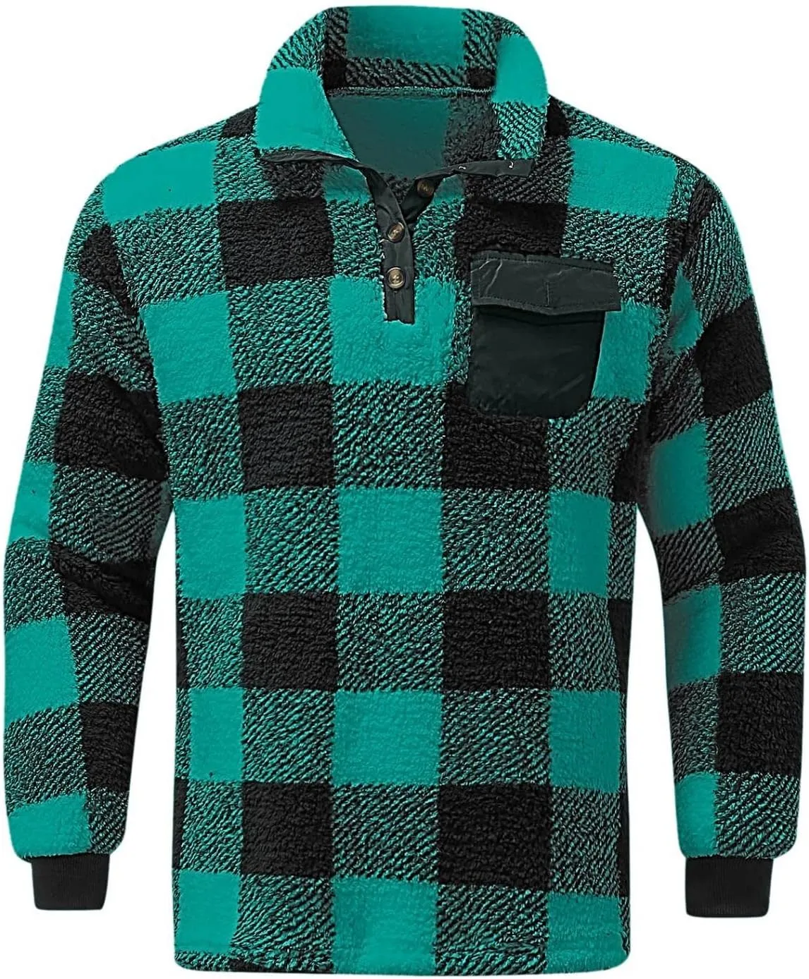 Flannel Jackets for Men,Men's Camp Night Berber Lined Hooded Flannel Shirt Jacket Coat Sweatshirts Hoodies Sweaters Tops