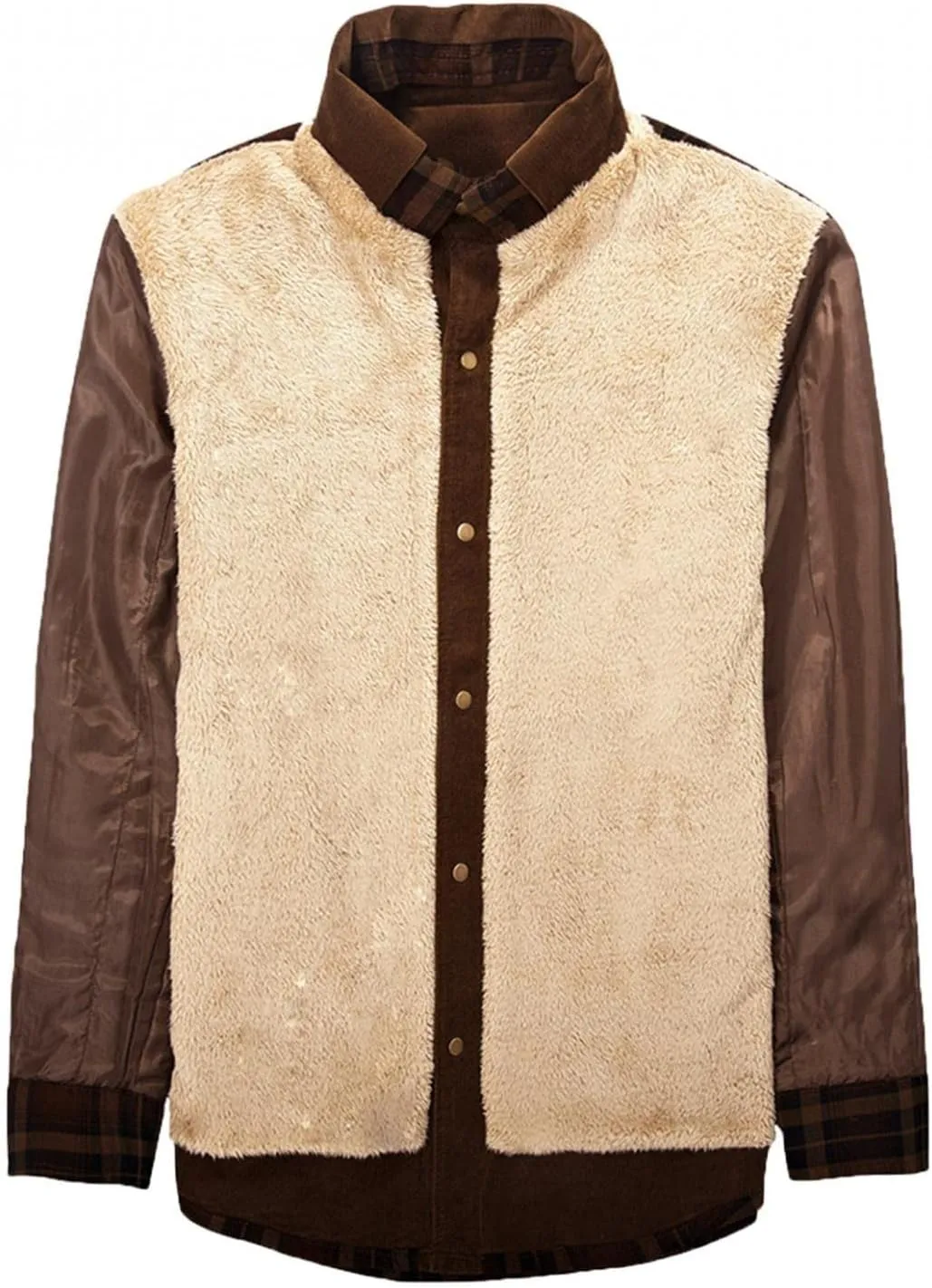 Flannel Jackets for Men,Men's Camp Night Berber Lined Hooded Flannel Shirt Jacket Coat Sweatshirts Hoodies Sweaters Tops