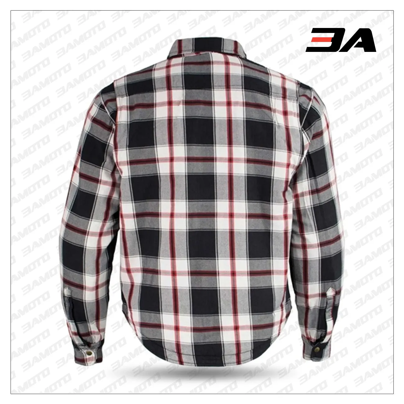 Flannel Motorcycle Body Armor Shirt