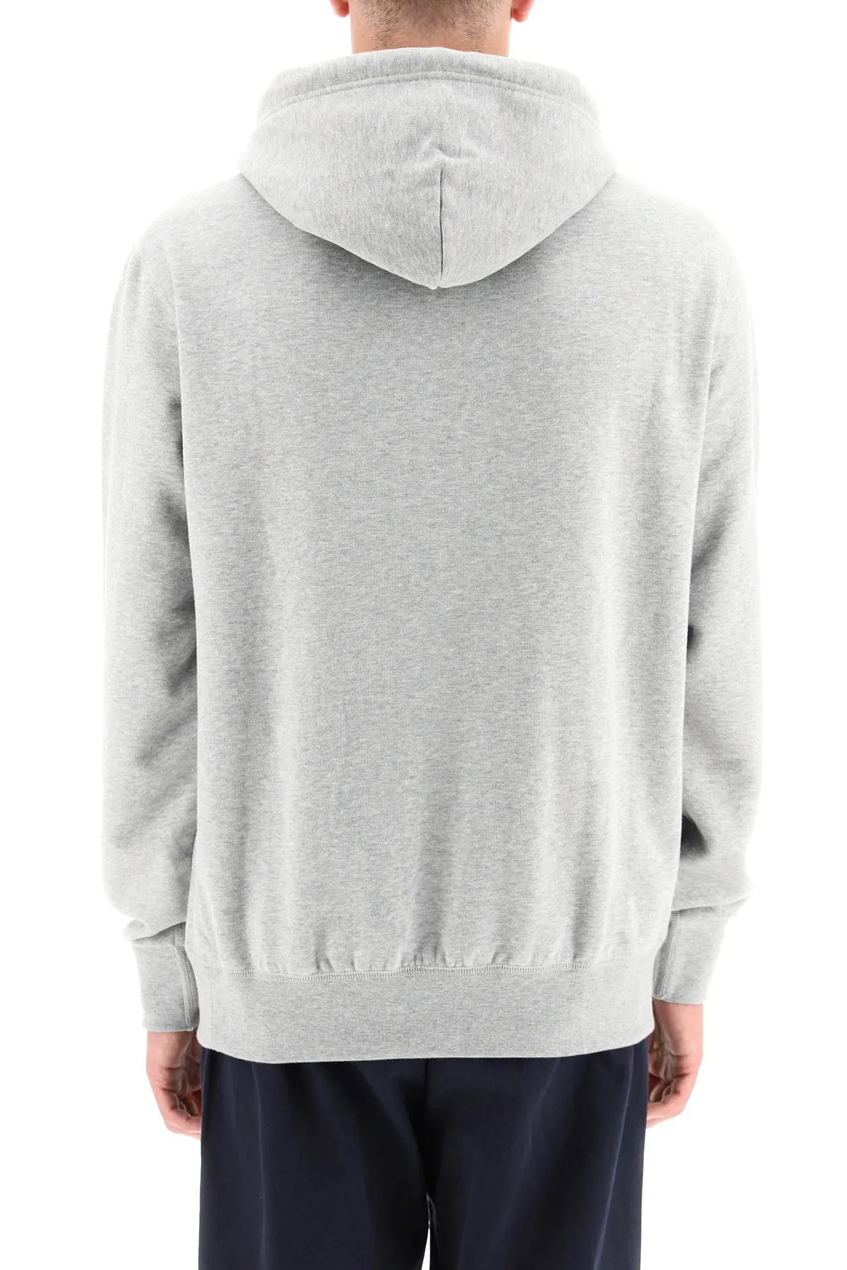 fleece-back cotton hoodie 710766778006 ANDOVER HEATHER