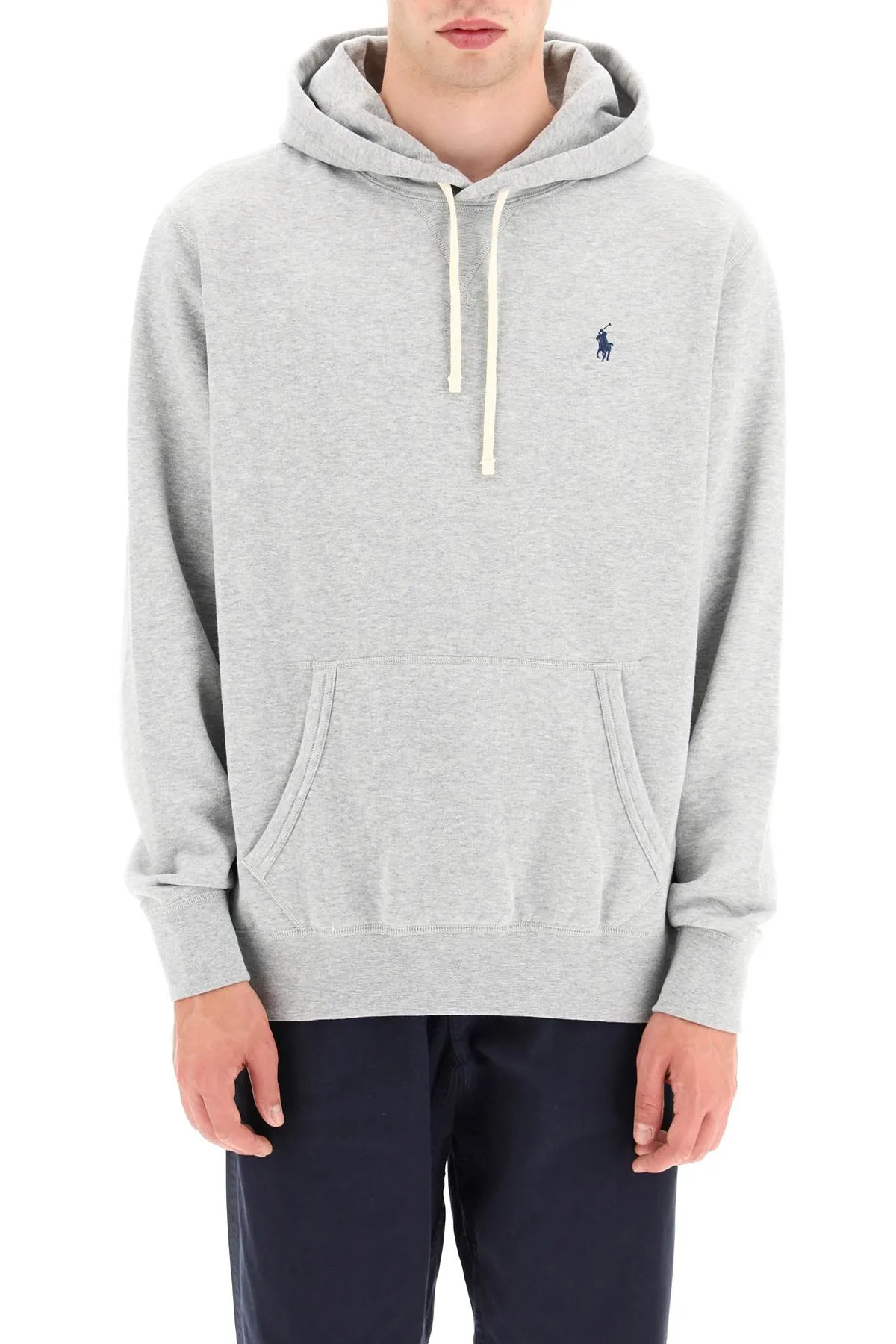 fleece-back cotton hoodie 710766778006 ANDOVER HEATHER