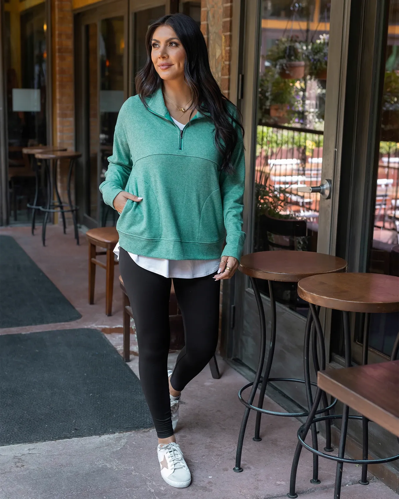 Fleece Lined Black Pocket Leggings