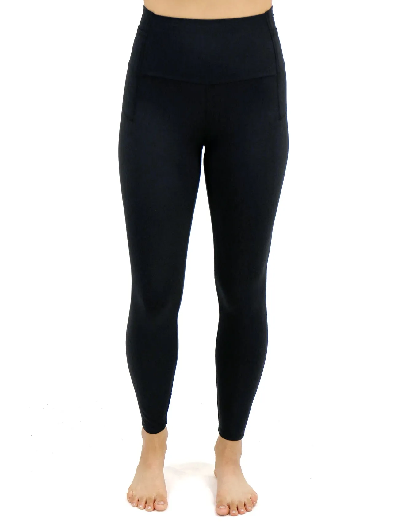 Fleece Lined Black Pocket Leggings