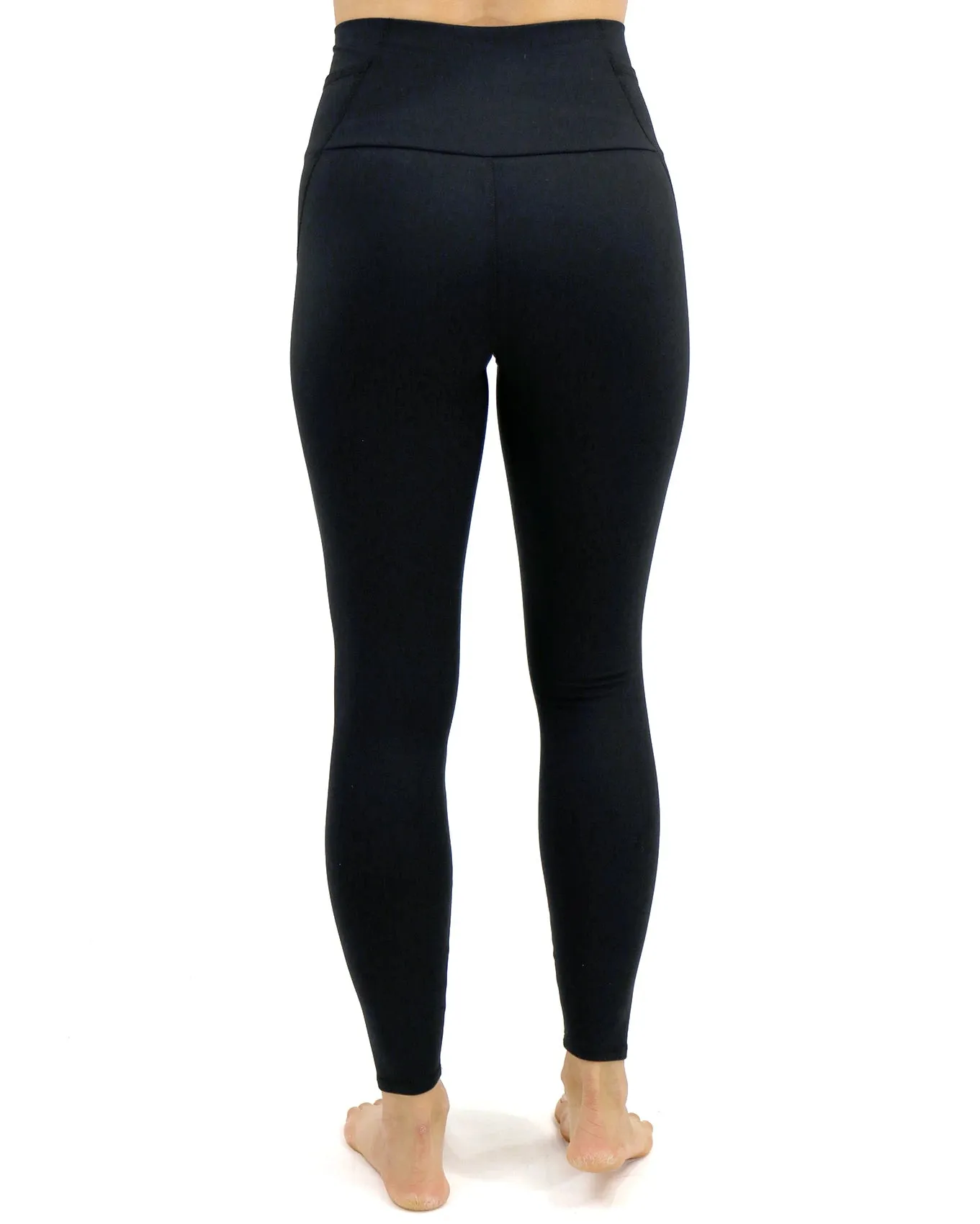 Fleece Lined Black Pocket Leggings