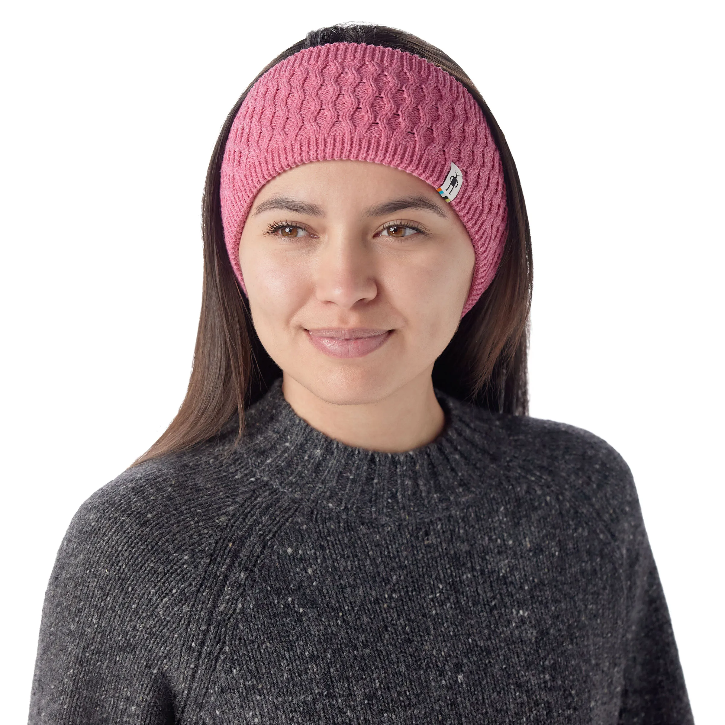 Fleece Lined Headband - Garden Pink Heather